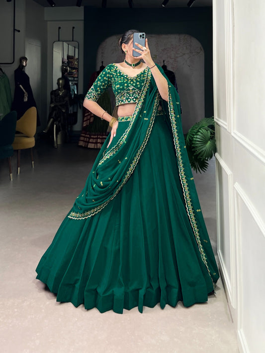 A georgette story with a glamorous Unstitched Lehengas