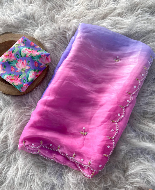 Space silk Designer Trendy Saree