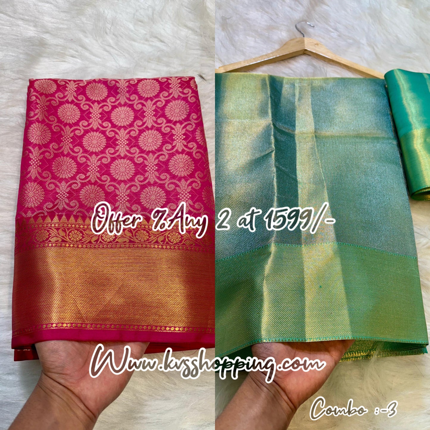 Pick any 2 Sareea at 1599/- Banarasi