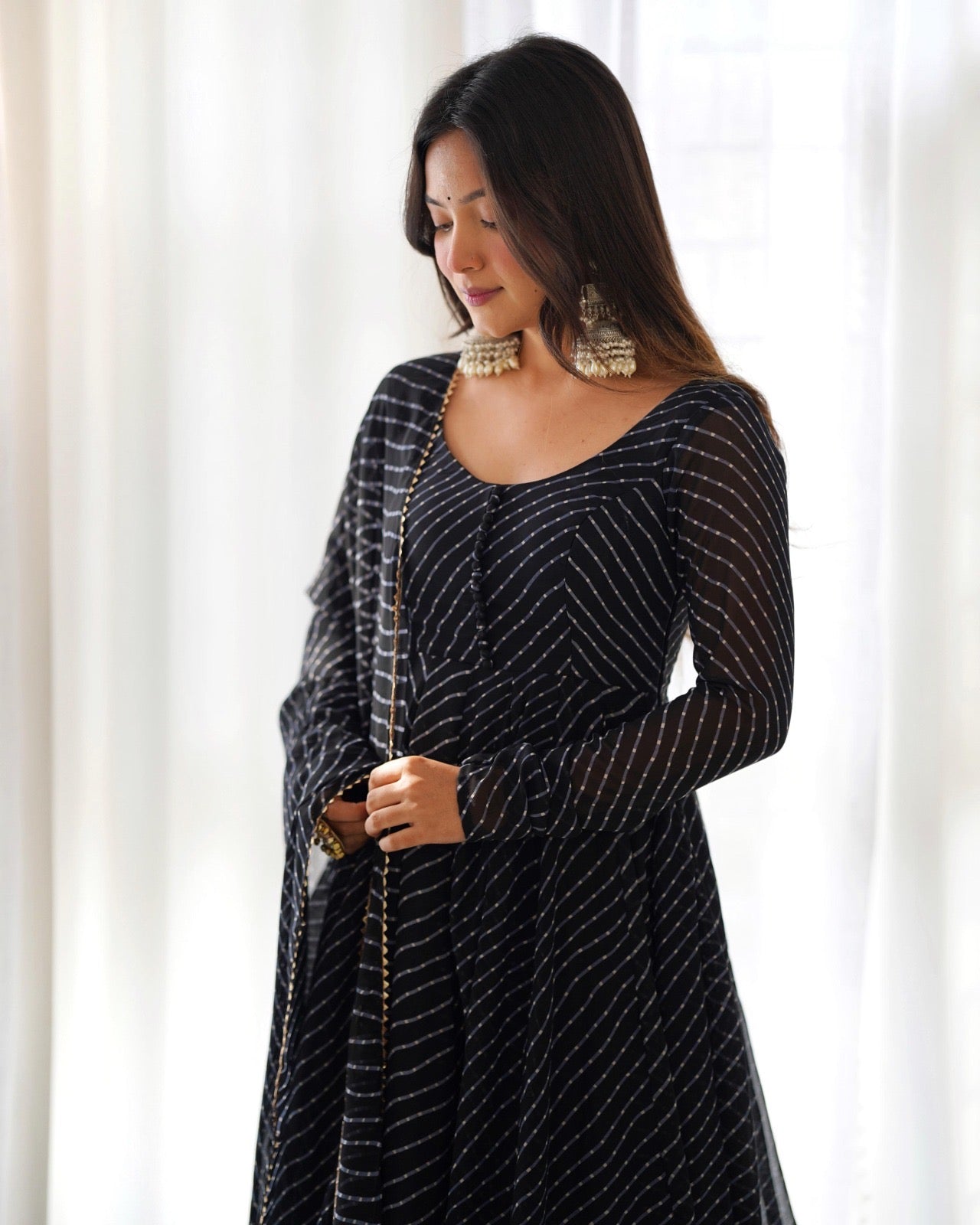 Laheriya Print Gowns fully Stitched