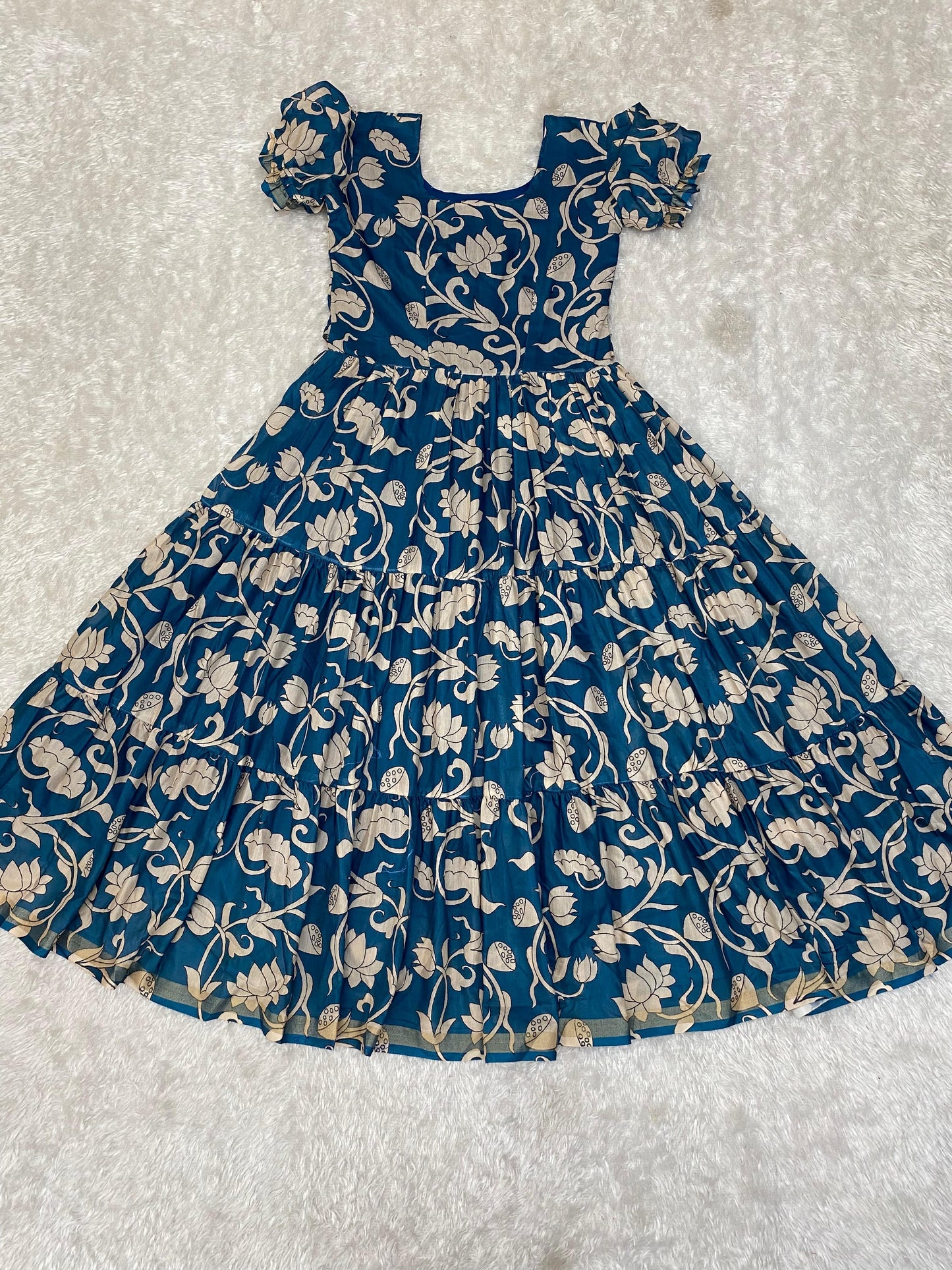 Cotton Silk Printed Gowns