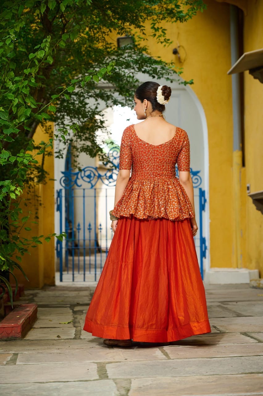 Peplum twril magic lehenga sets for Dancing