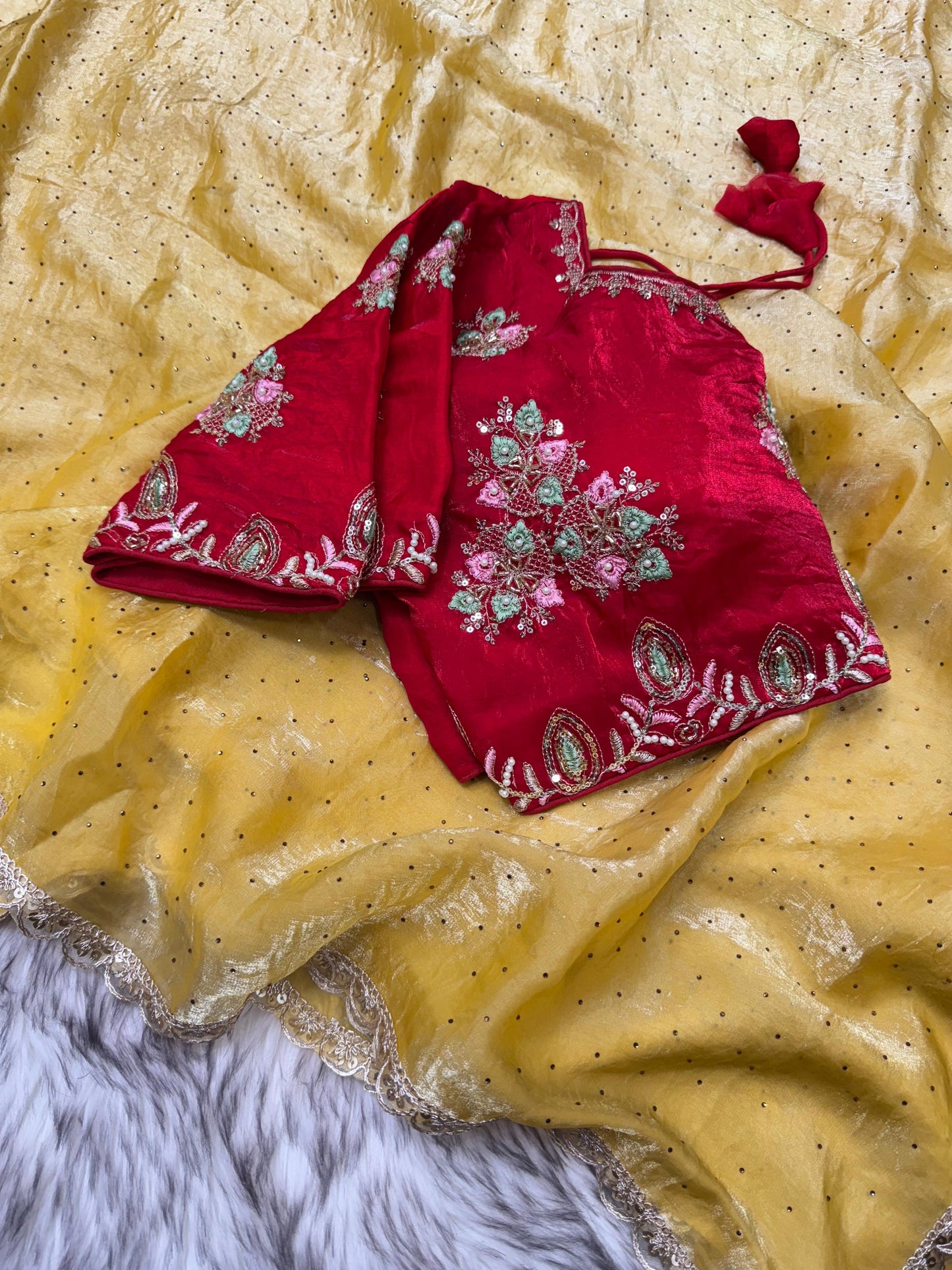 Fendy Silk Stitched Blouses