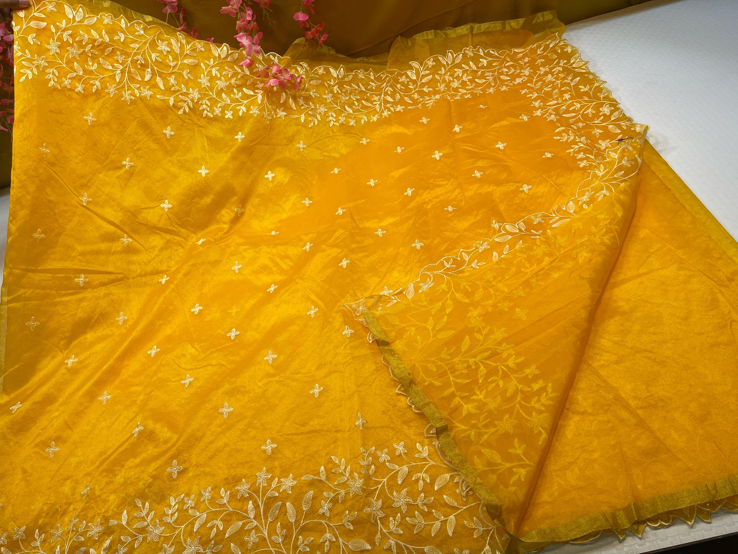 Organza Saree Dyed Sarees luxe