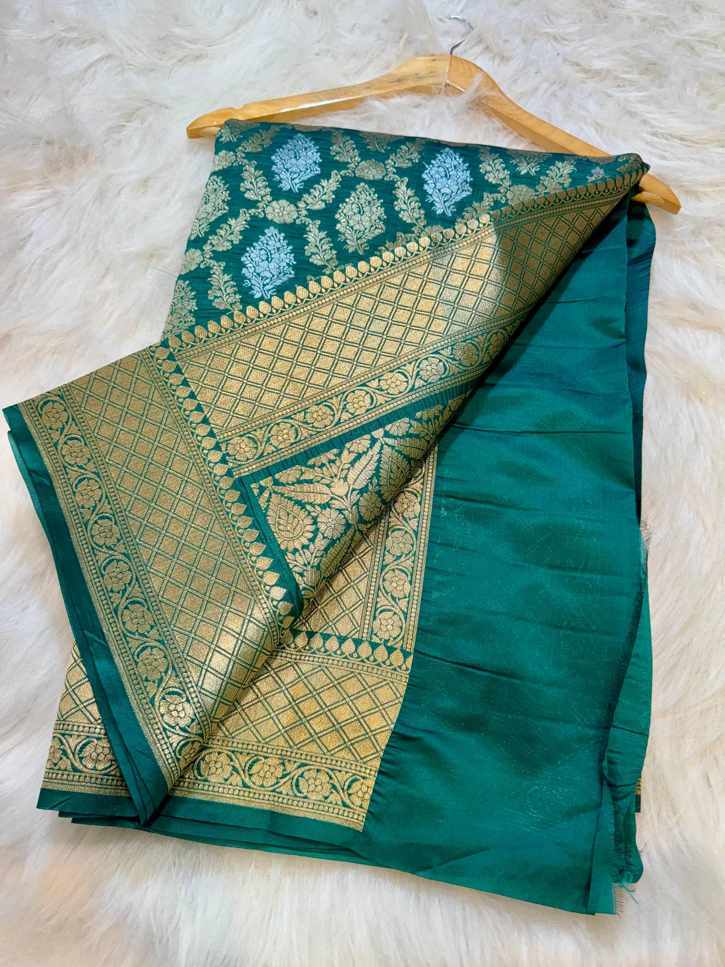 Amabani Mam inspired Banarasi Soft Katan silk