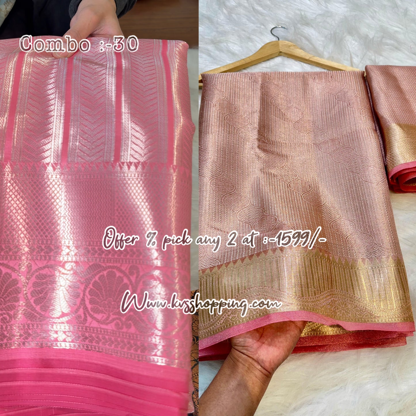 Pick any 2 Sareea at 1599/- Banarasi