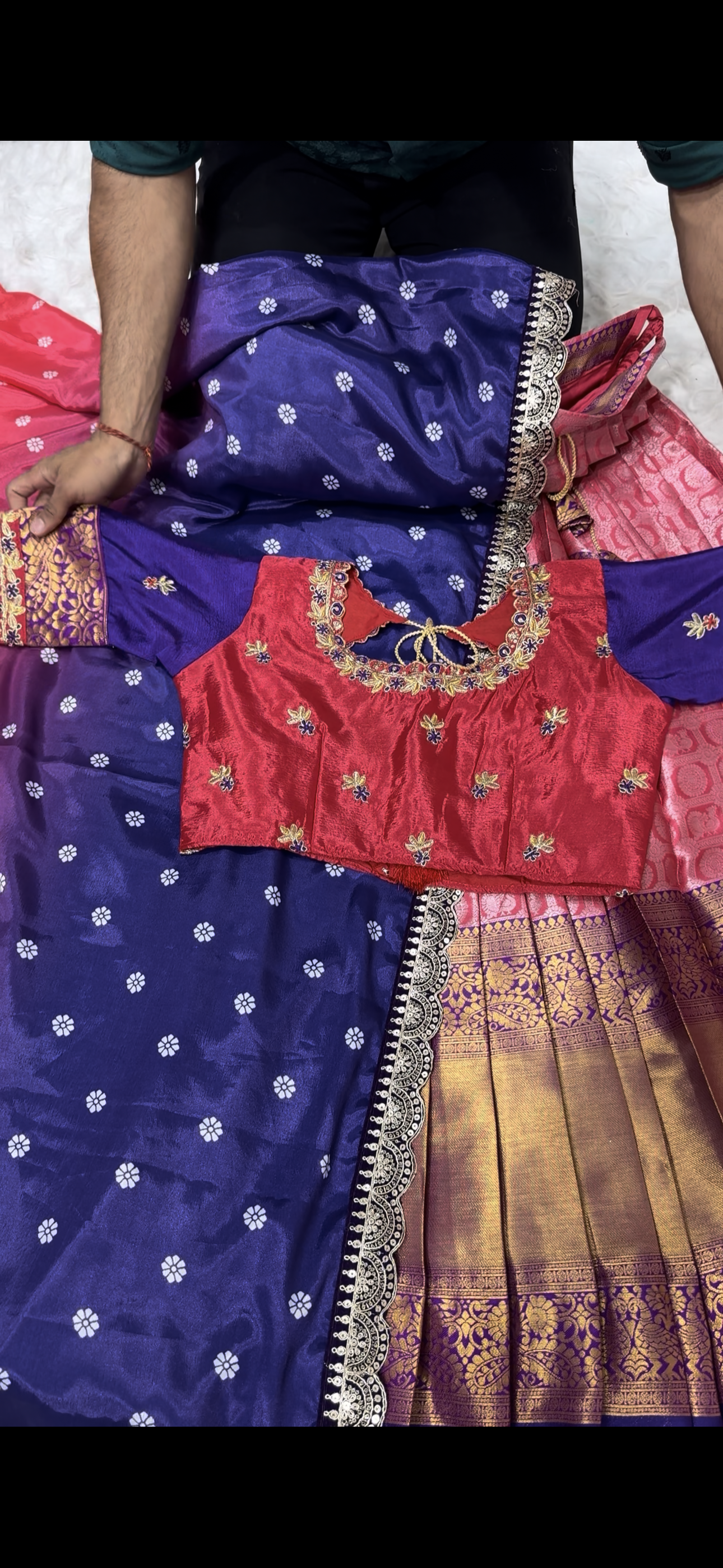 New Duel Shade Kanchipuram Lehenga sets
