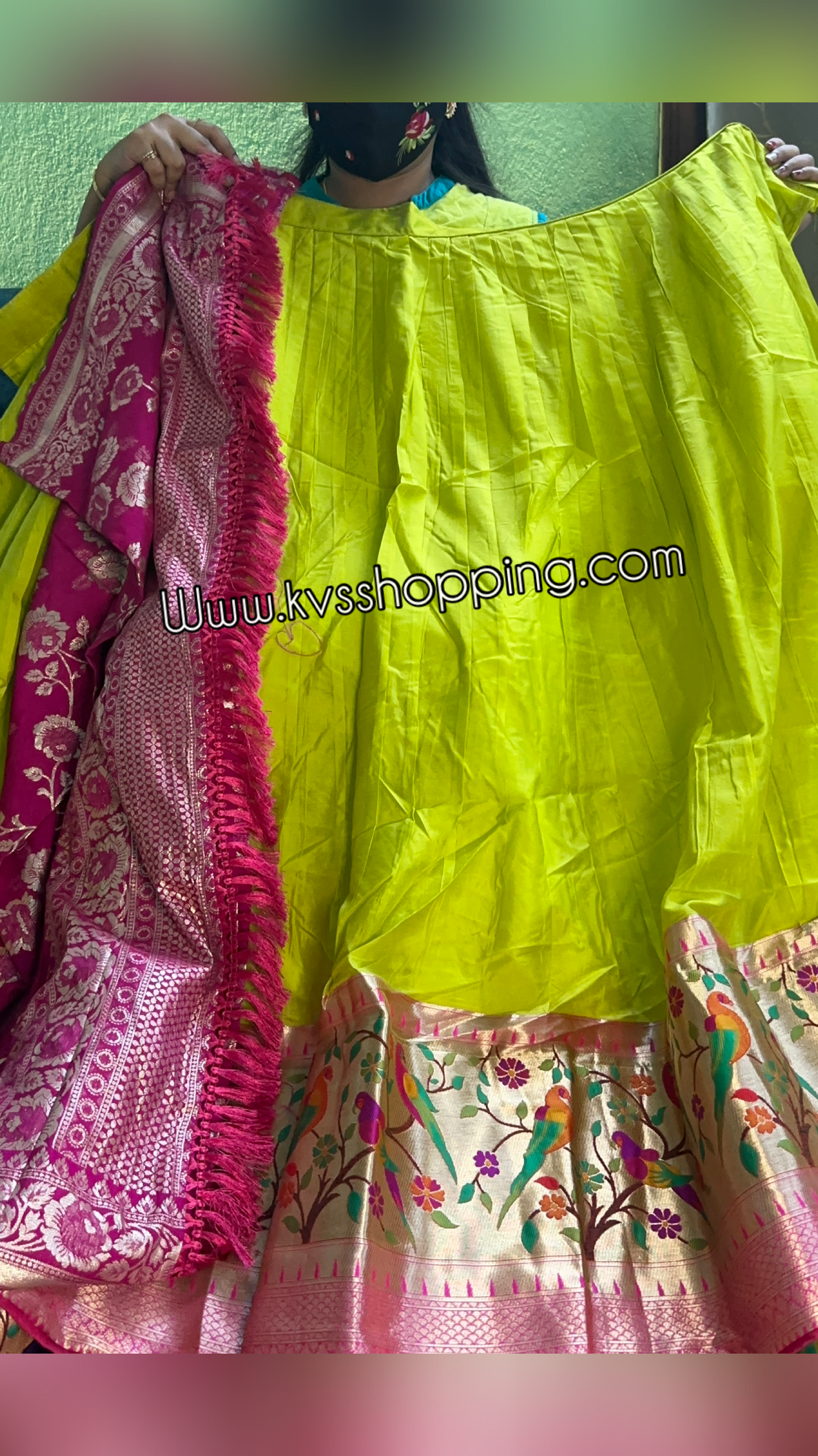 Pure Paithani With Georgette semi stich Lehengas
