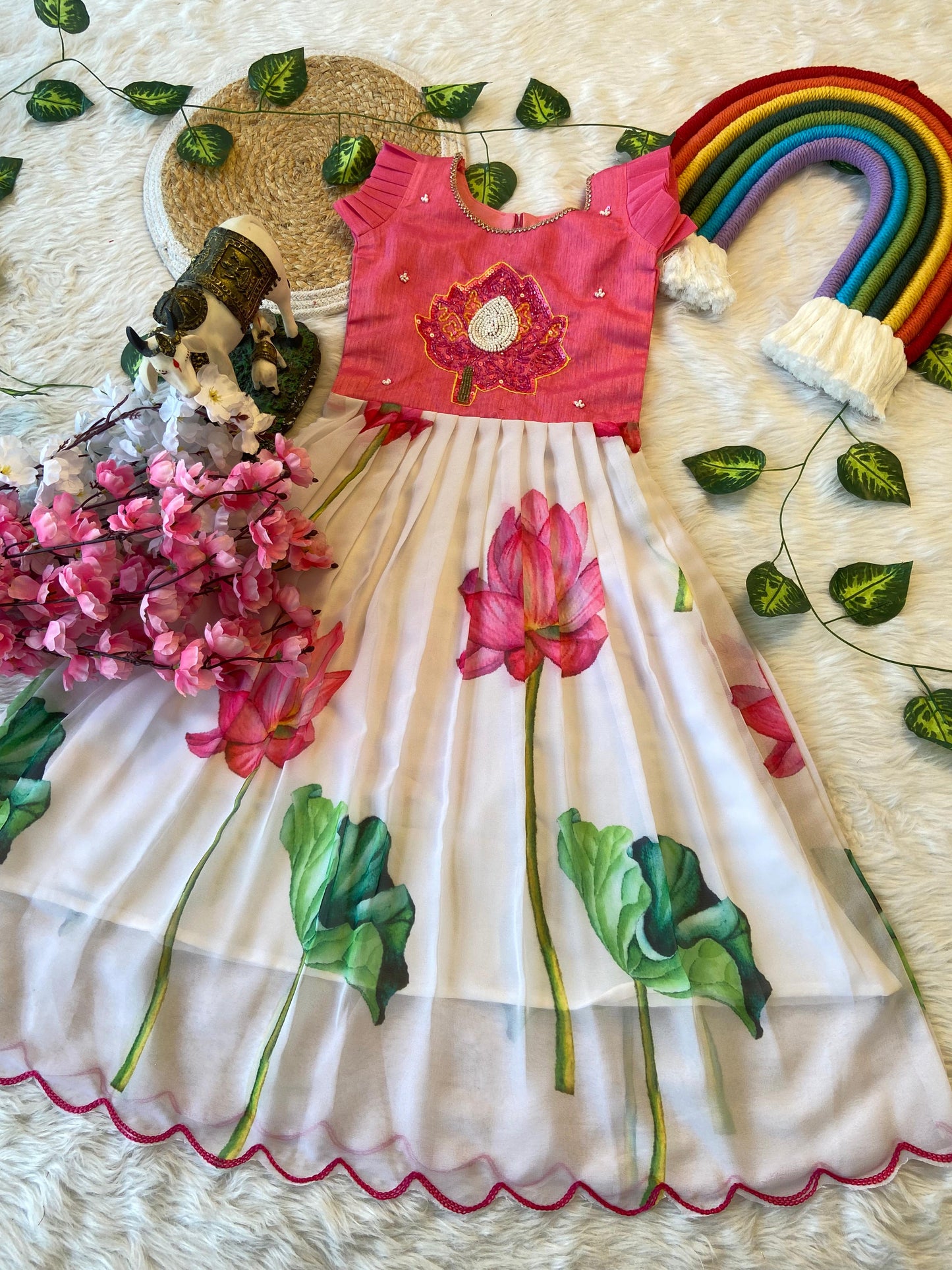 Lotus Kids Handwork Cute Gowns