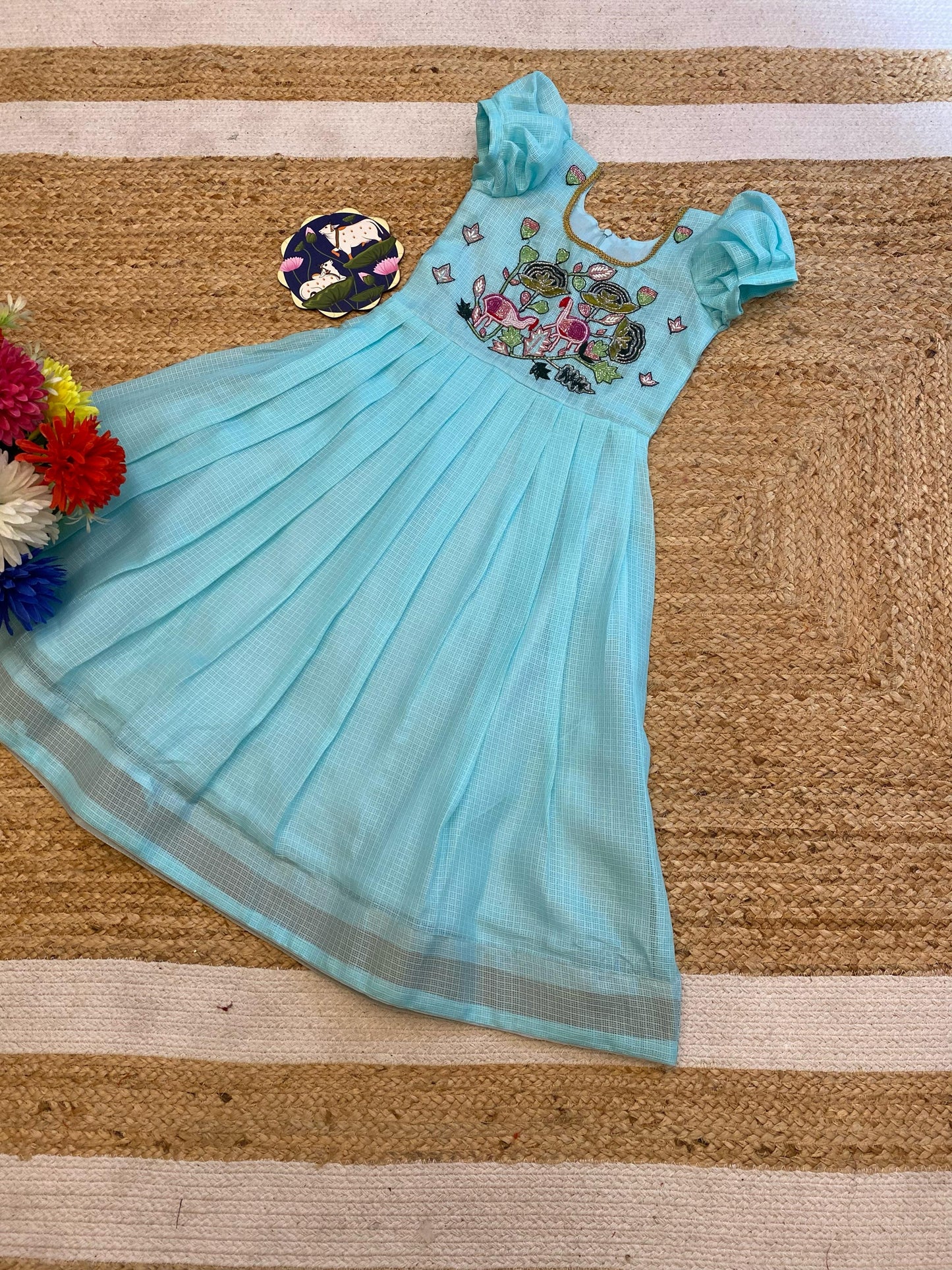 Banarasi Kora organza sarees with embroidery work