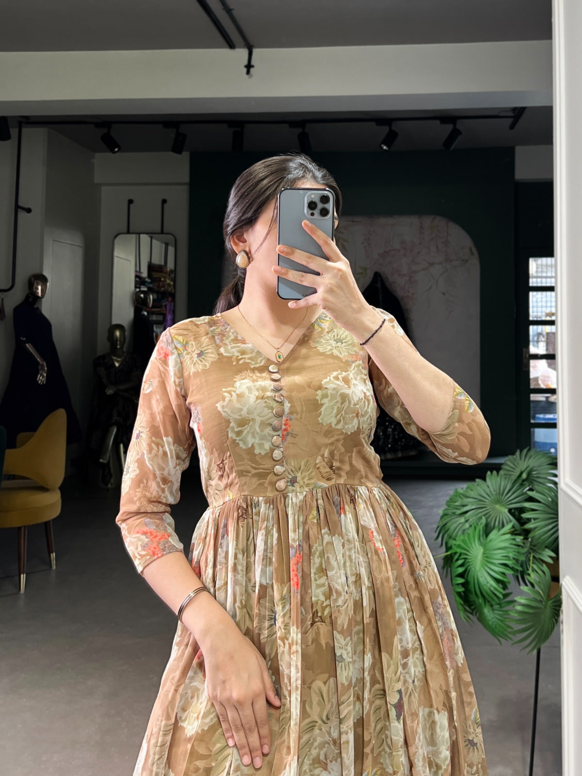 Georgette Floral Gowns for summer