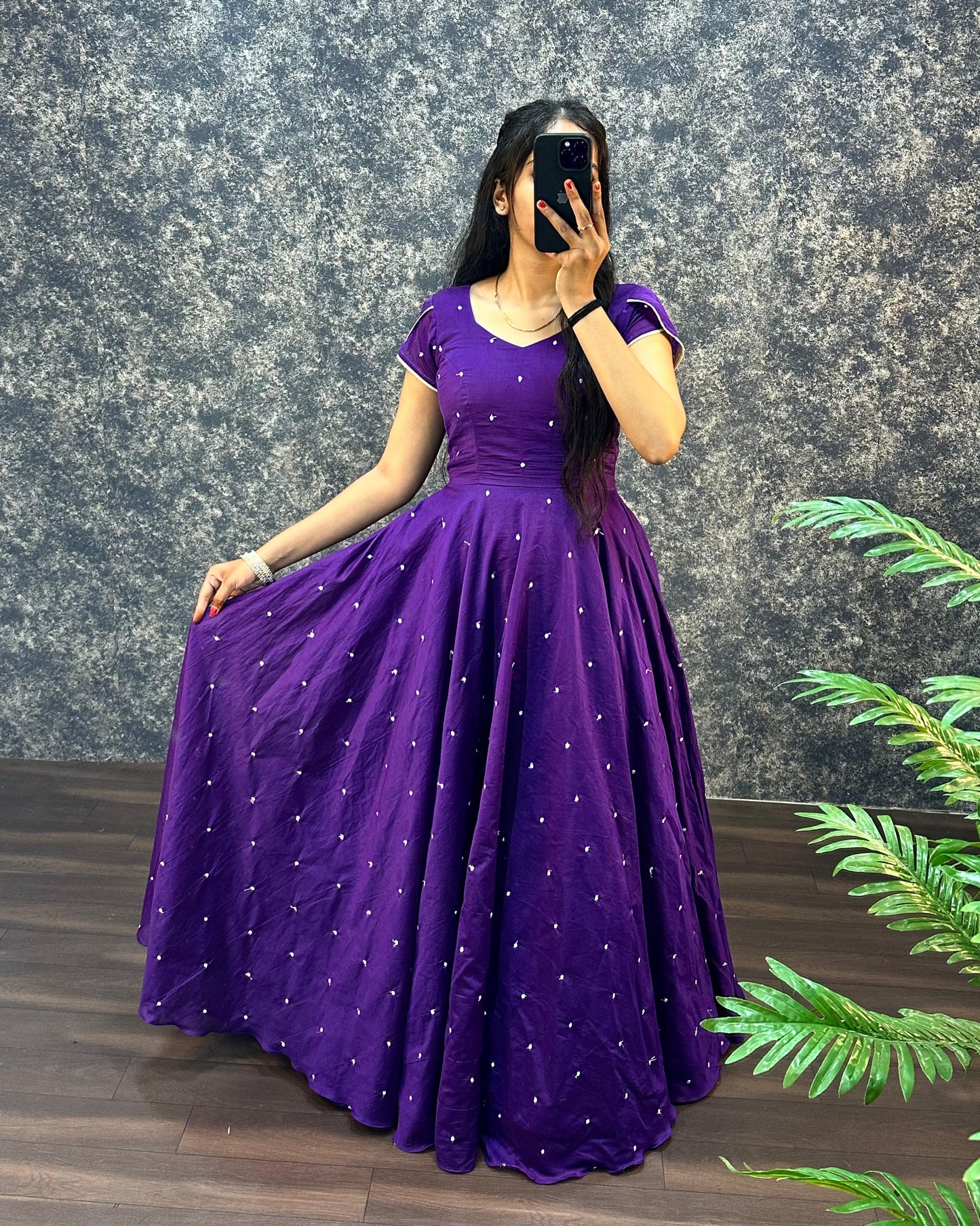2 In One Long Frock With Dupatta