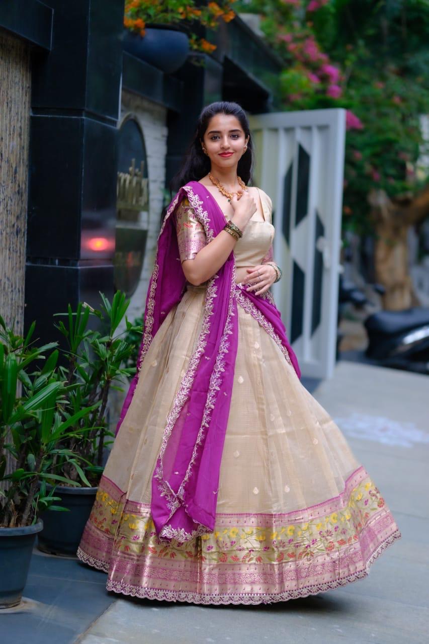 Zari Doriya paithani lehengas