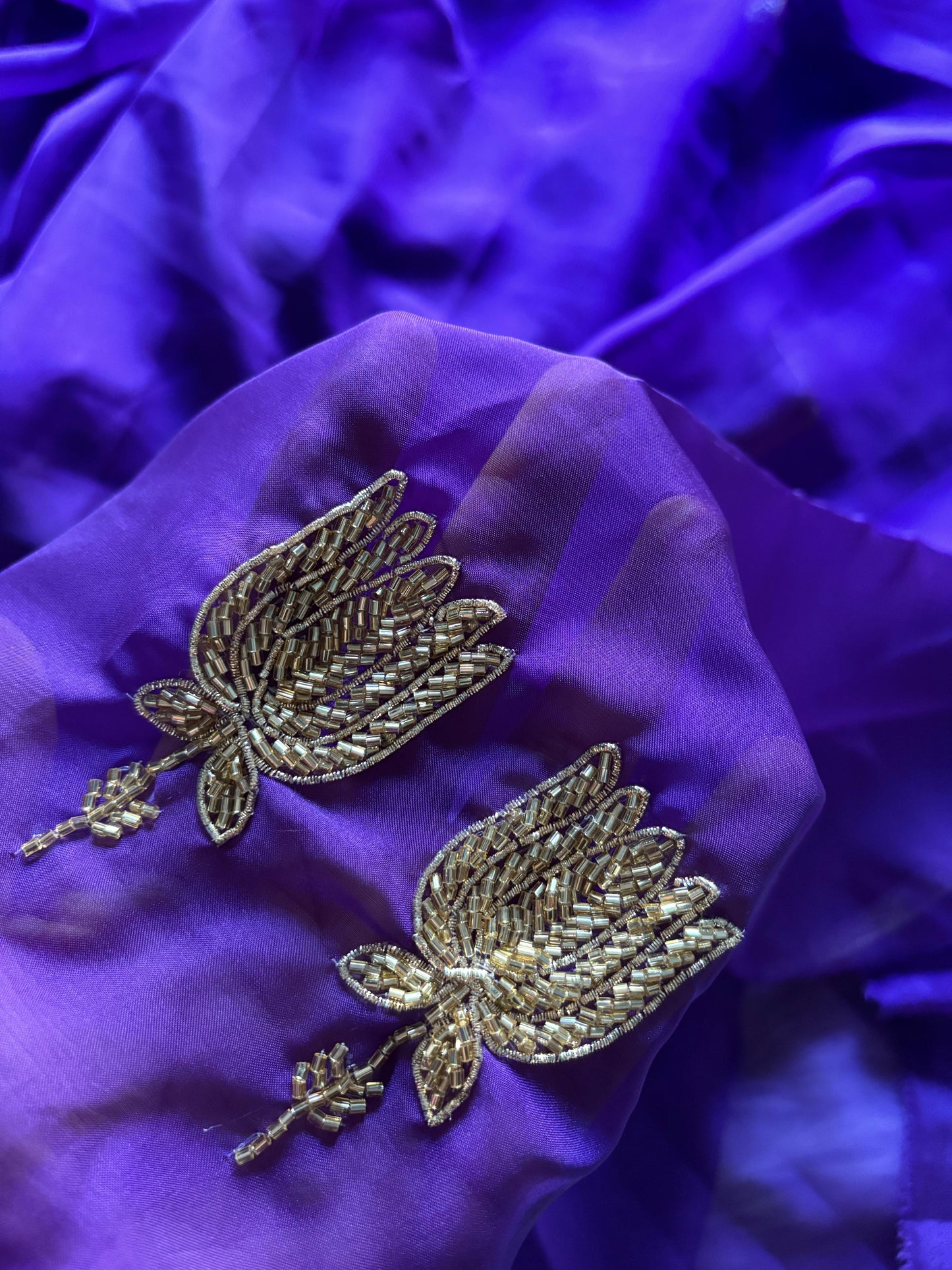Celebrity Inspired Handcrafted saree with stitched blouse Luxe