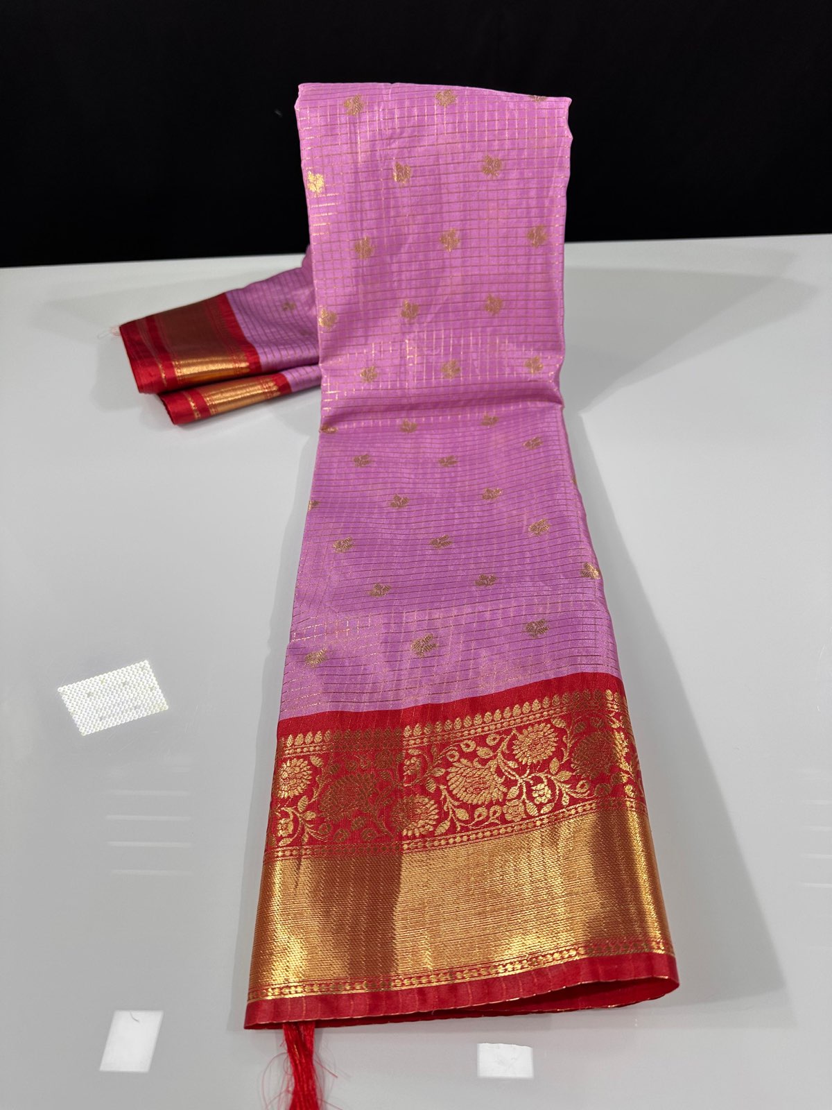 Classic Semi Gadwal Check Sarees