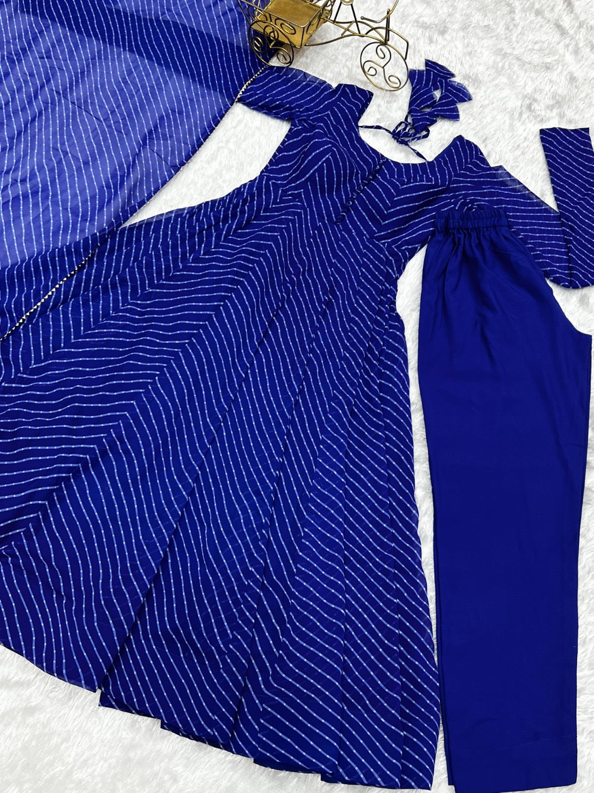 Laheriya Print Gowns fully Stitched