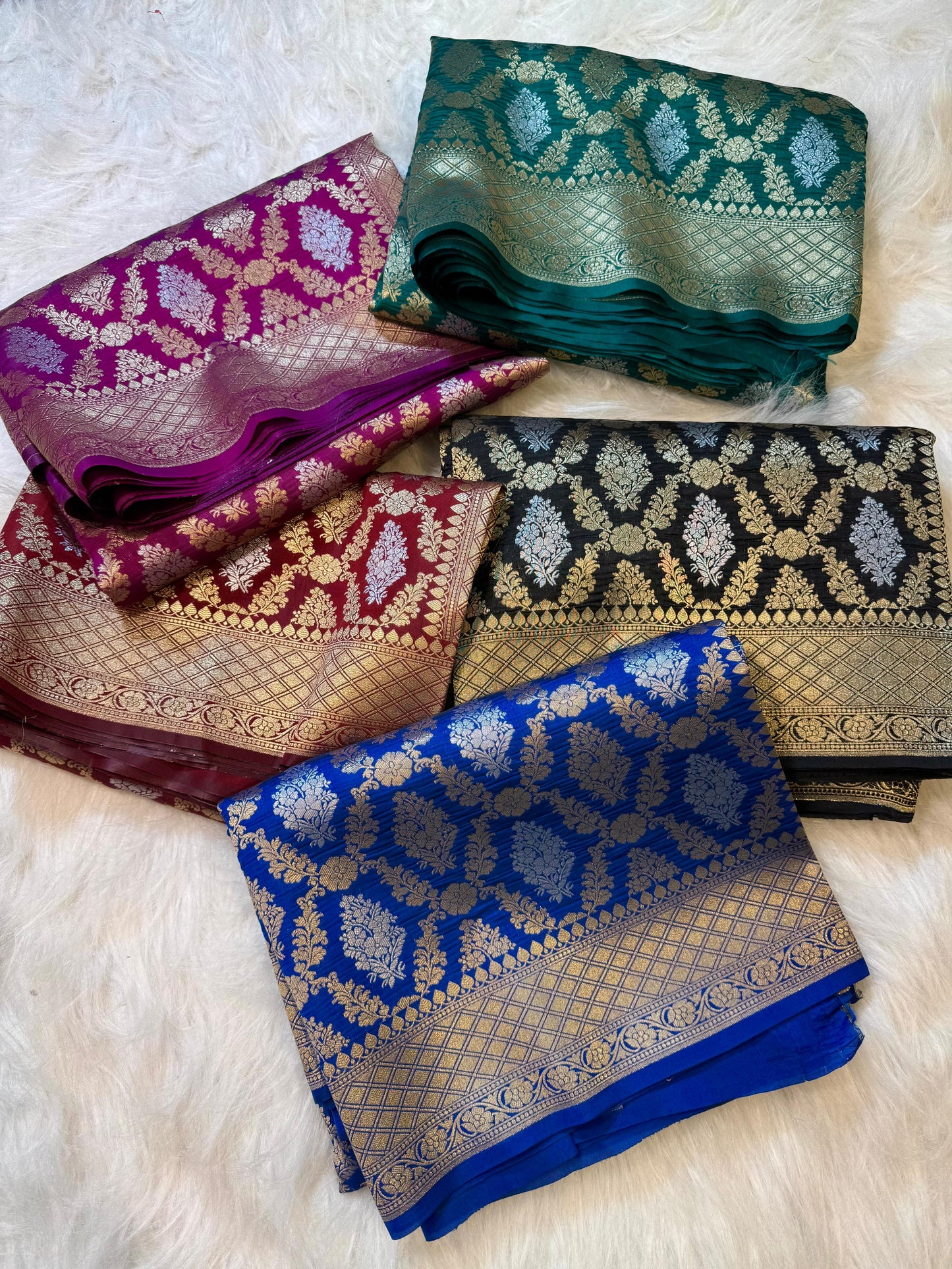 Amabani Mam inspired Banarasi Soft Katan silk