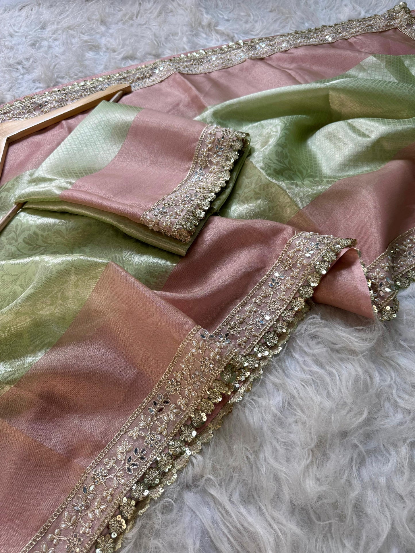 Classic Luxe Tissue Lace saree