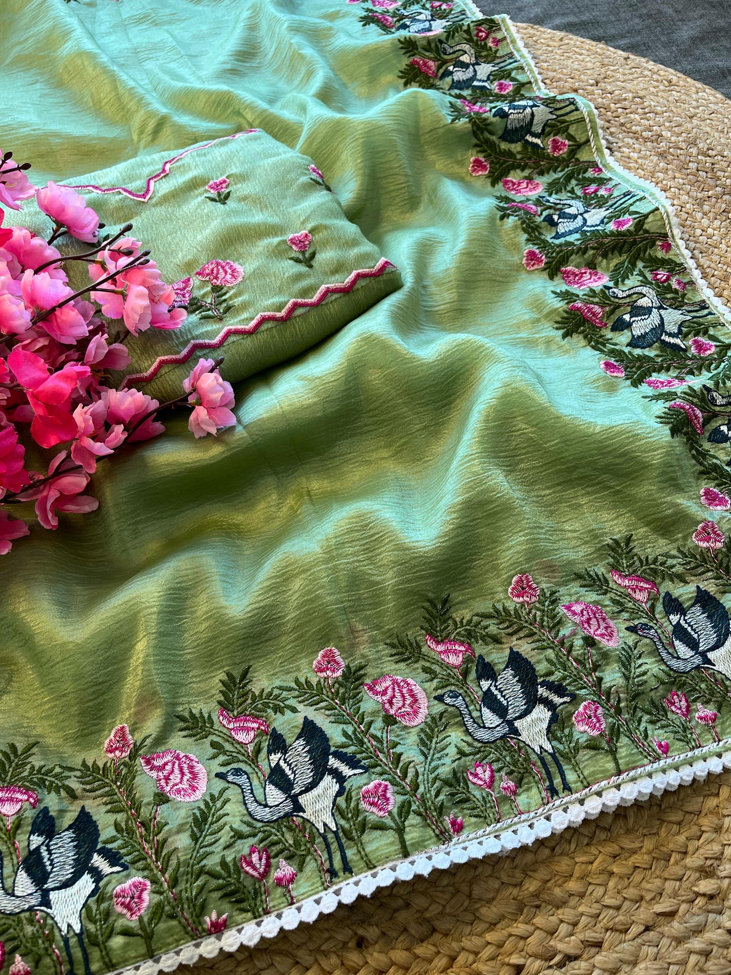 Candy Crush Pastel Colour Budget Sarees