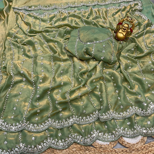 Glamour Trending Handwork luxe saree