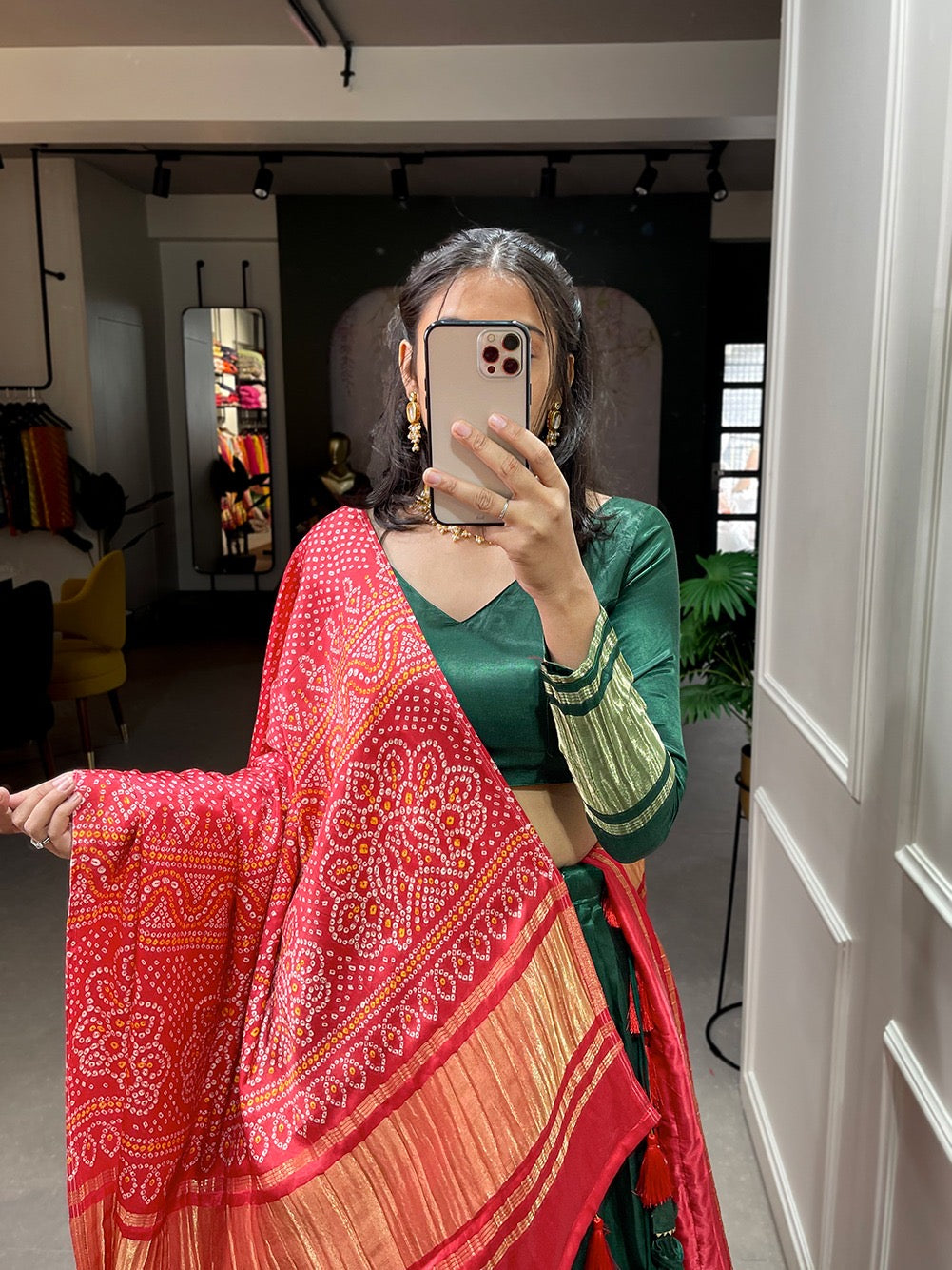 Patola/pichwai duppata with Lehengas gaji silk sets
