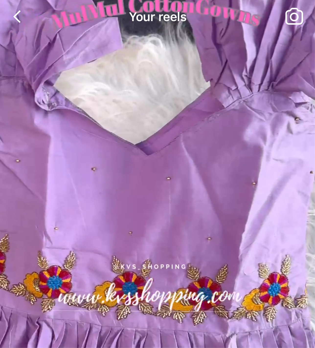 Mul mul cotton work gowns