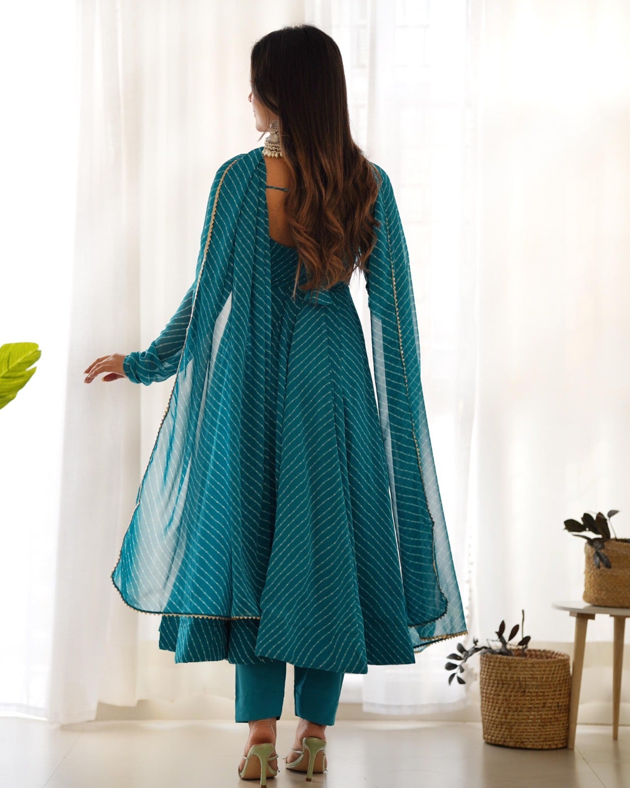 Laheriya Print Gowns fully Stitched