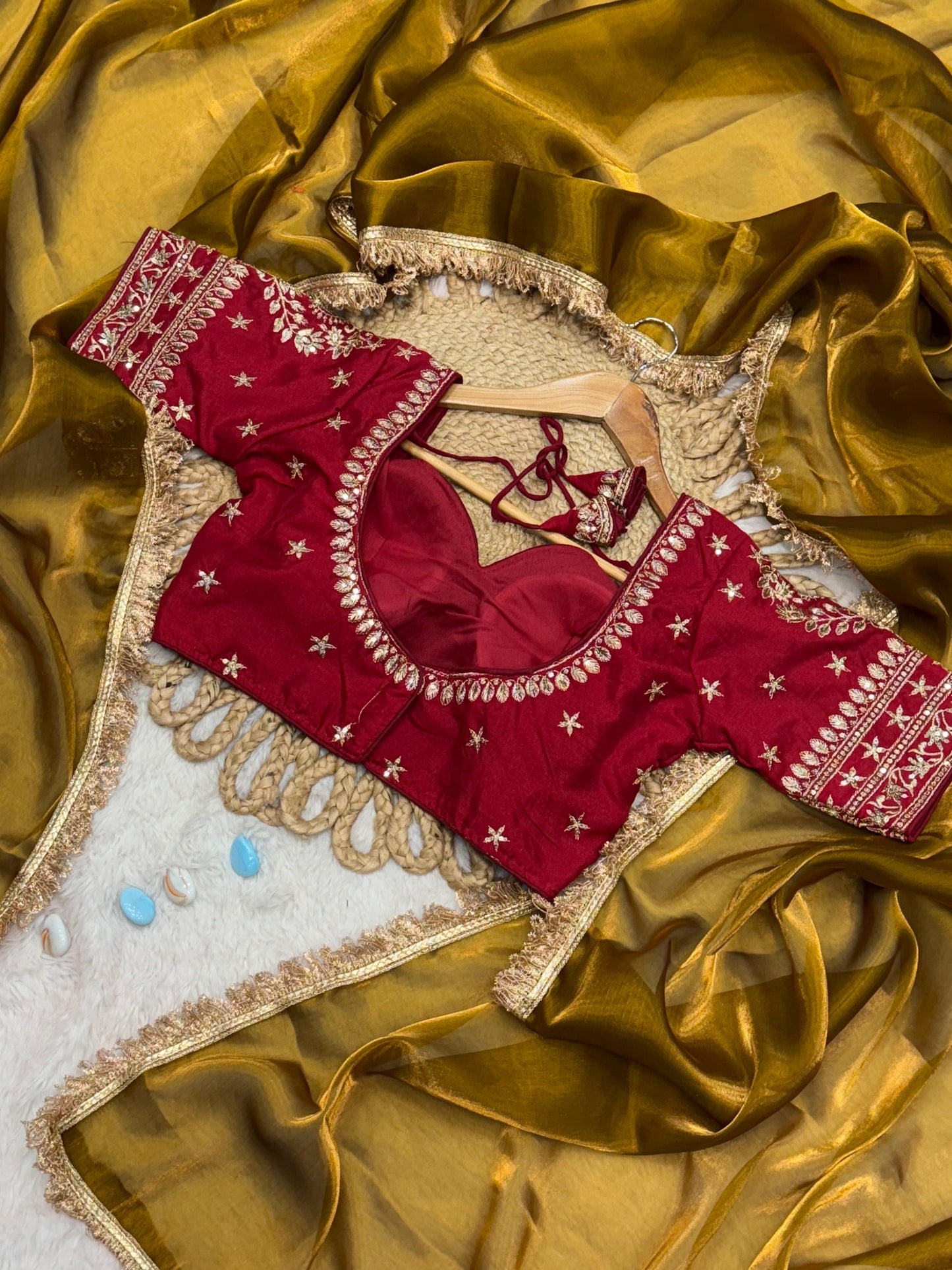 Jimmy choo saree with stitched blouse