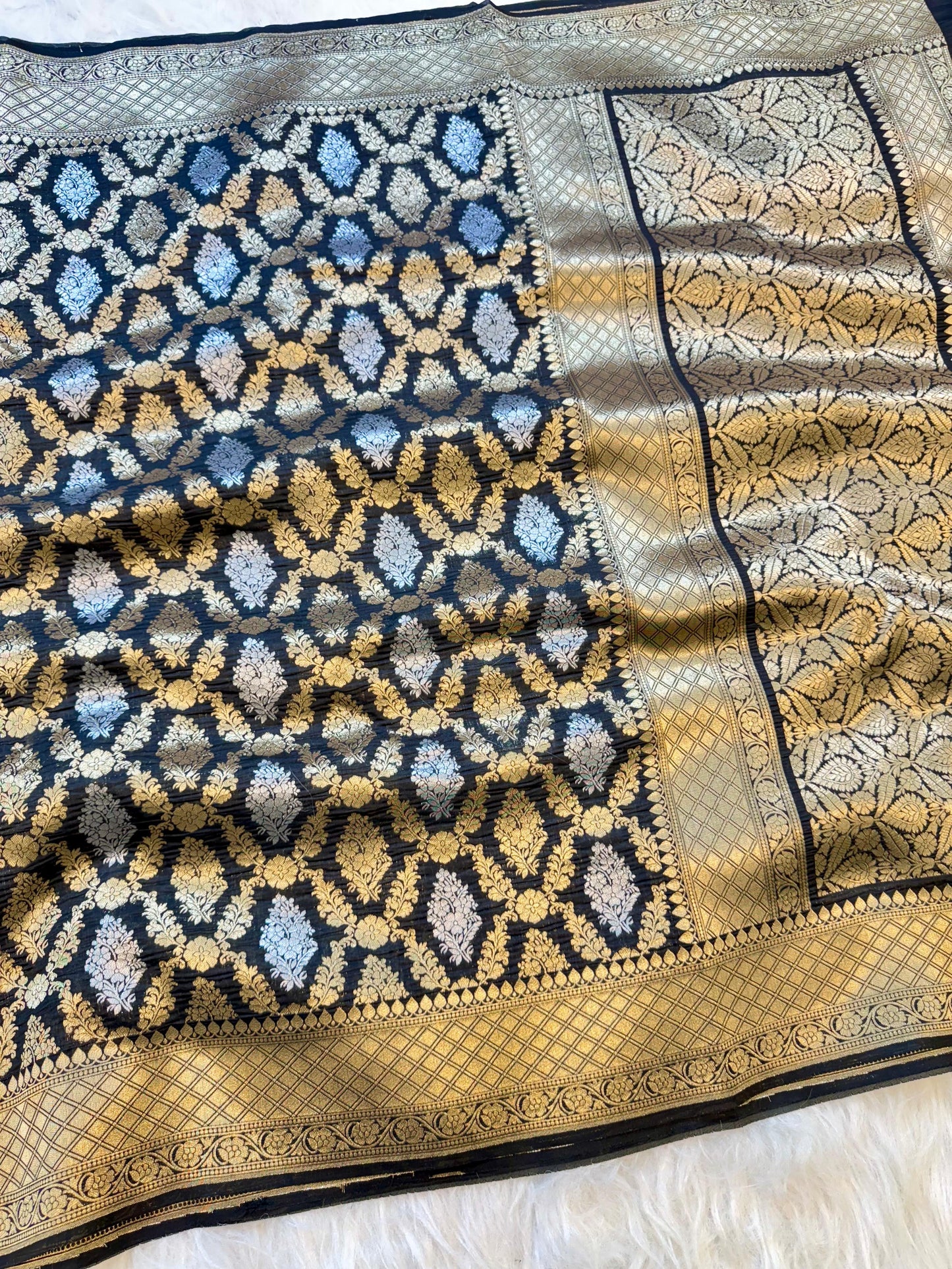 Amabani Mam inspired Banarasi Soft Katan silk