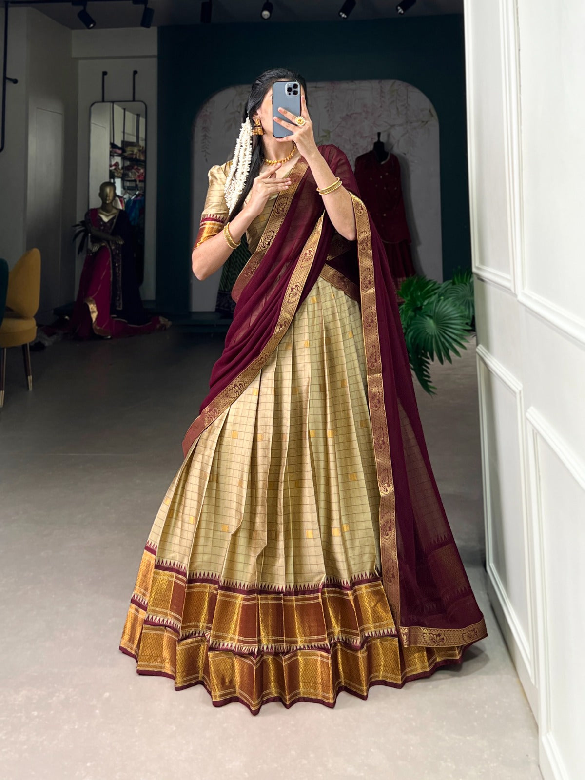 Cotton Silk Lehenga set