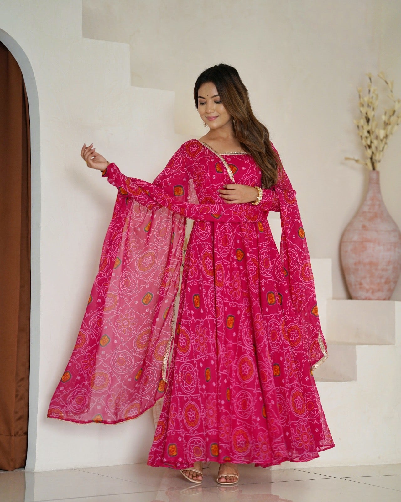 Full long frocks/ gowns chiffon