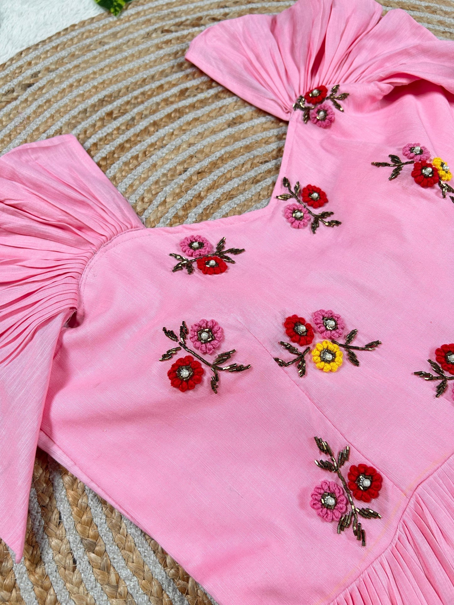 Mull mull maggam work gowns