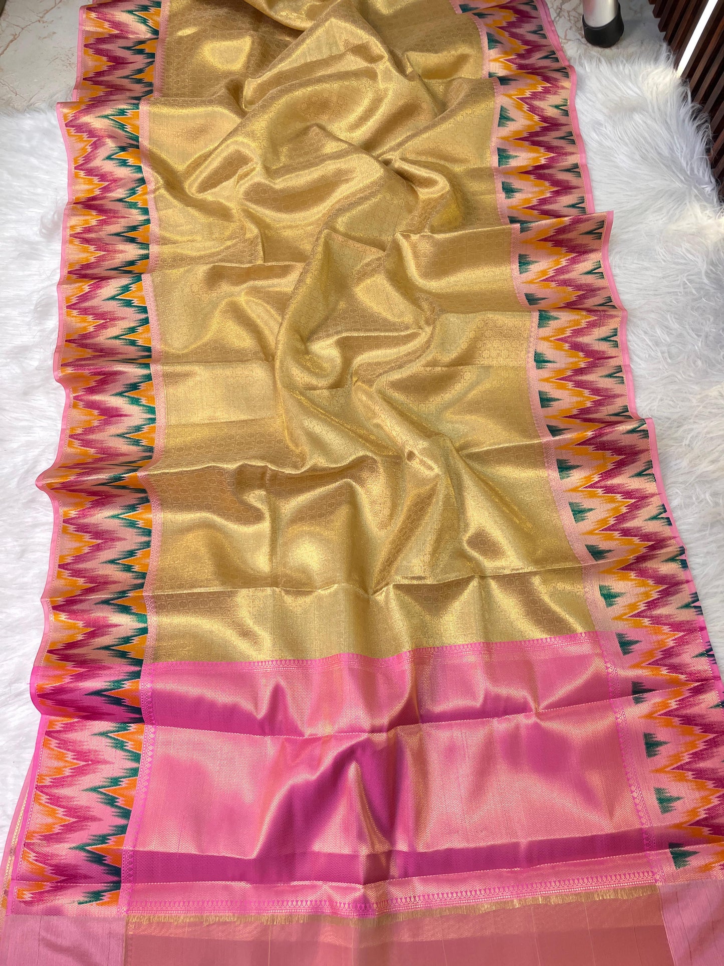 Banarasi Kanjeevaram tissue silk saree