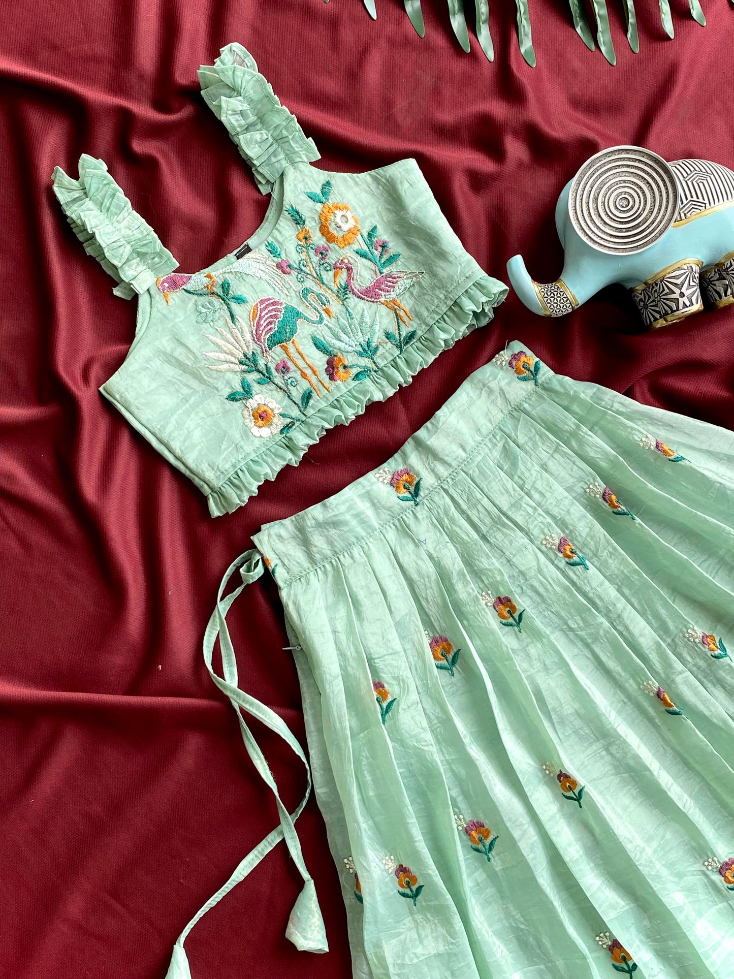 Kids Crop top /Lehenga sets For Party wear