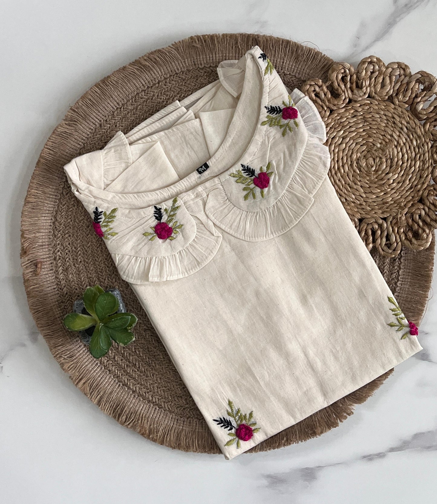 Embroidery Office wear kurtis