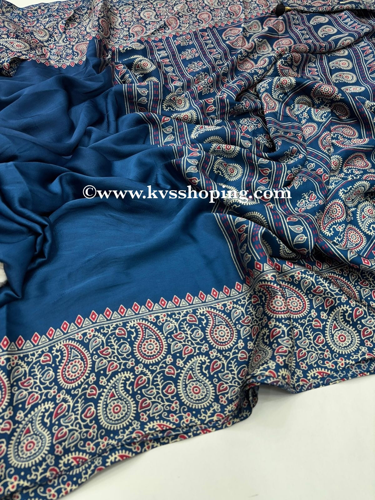 Pure Soft crepe lightweight, Ajrakh Saress