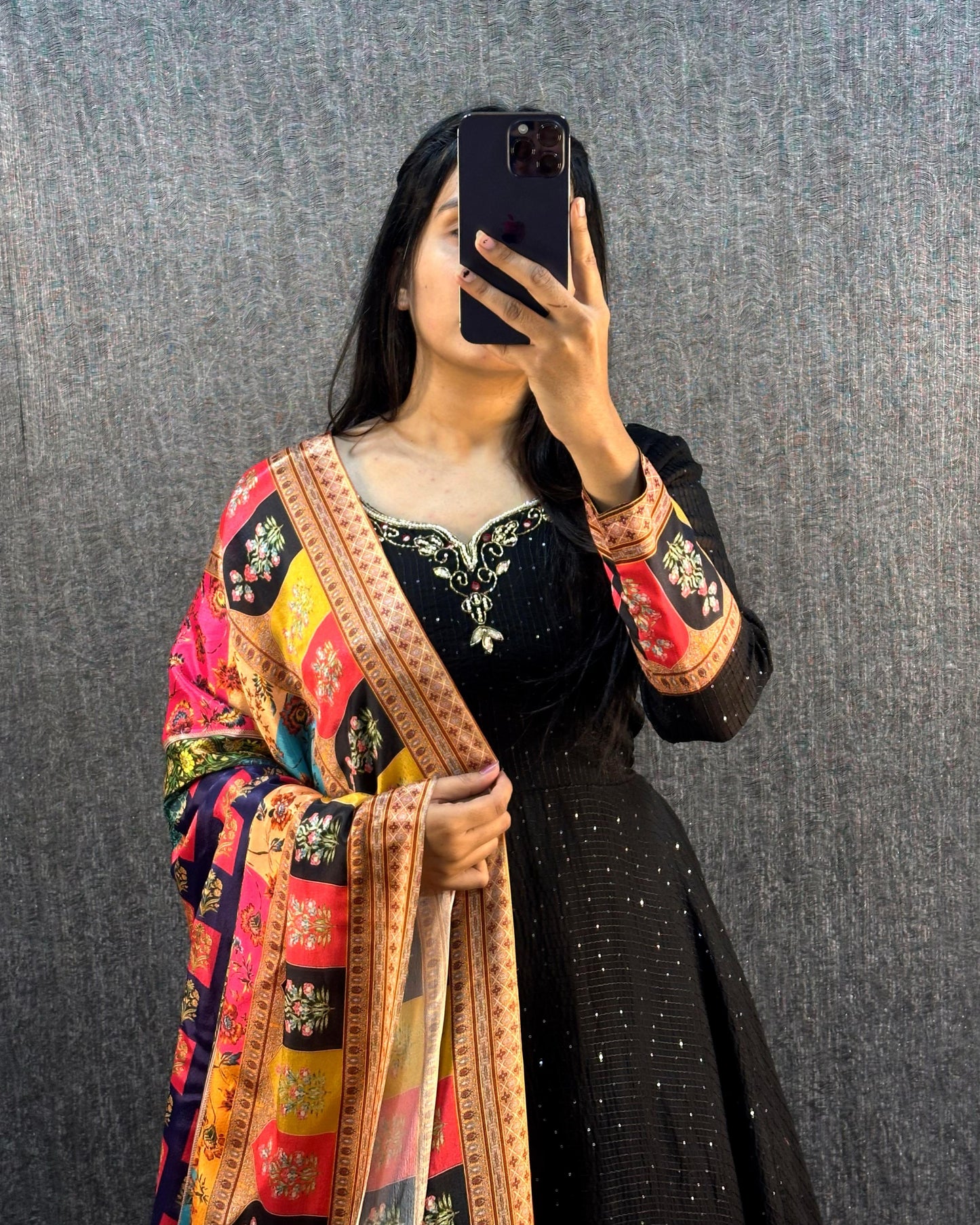 Designer Work gown with dupatta