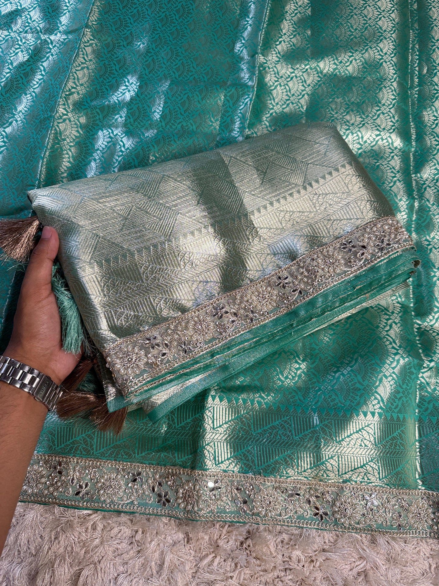 Kanjivaram bridal Katan tissue classic sarees