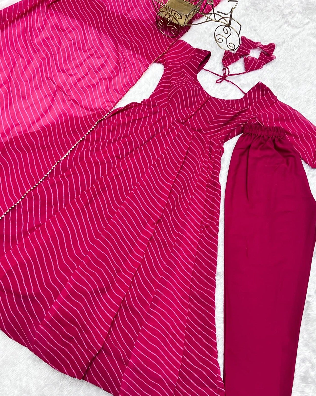 Laheriya Print Gowns fully Stitched
