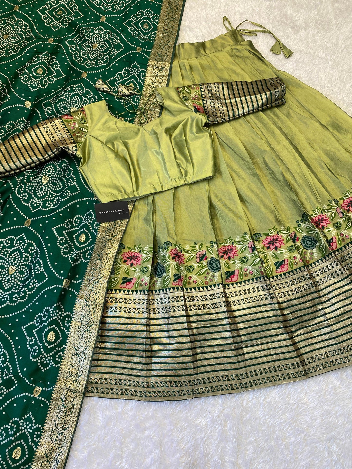 Tissue Paithani Desginer Lehenga