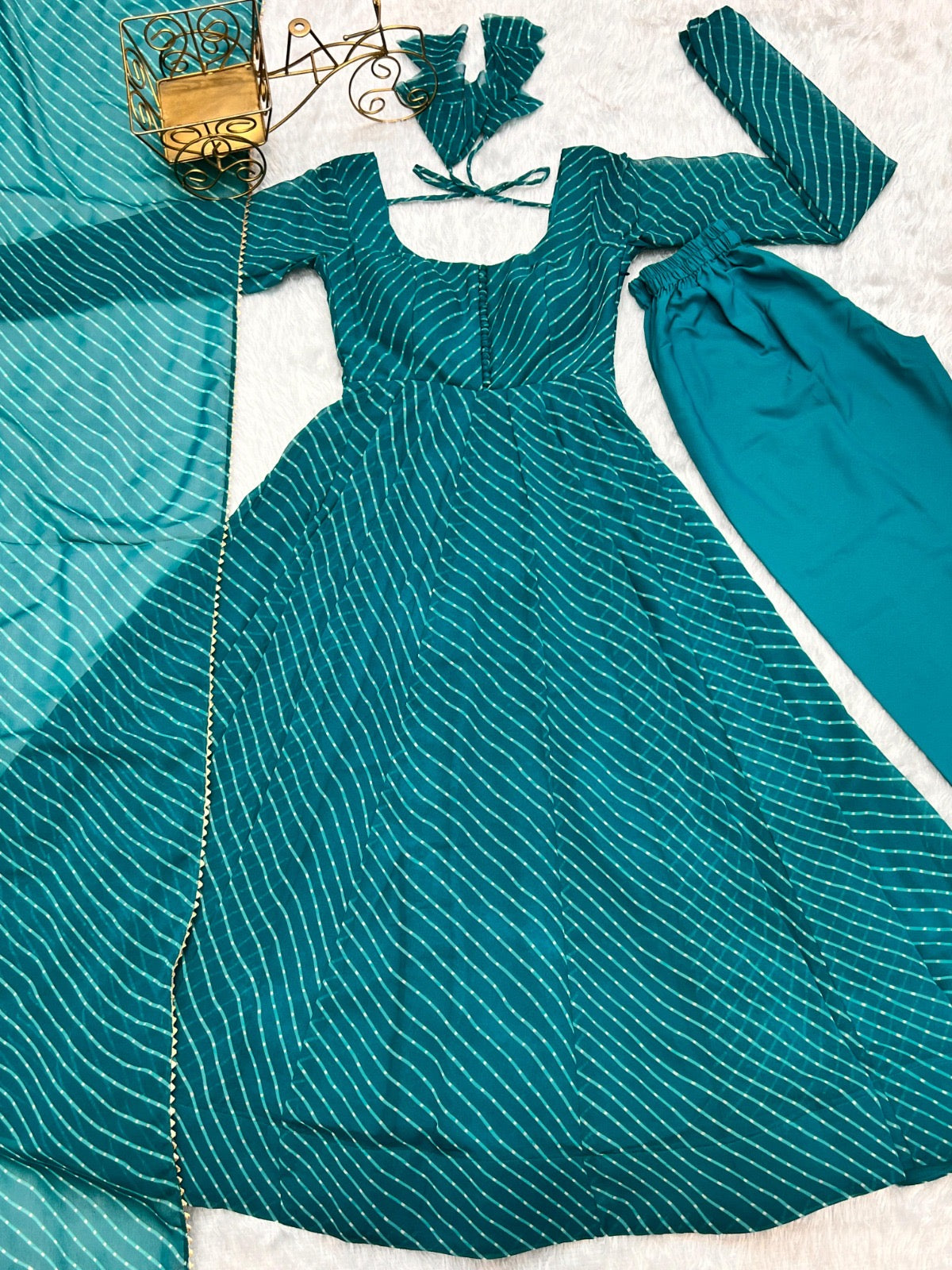 Laheriya Print Gowns fully Stitched