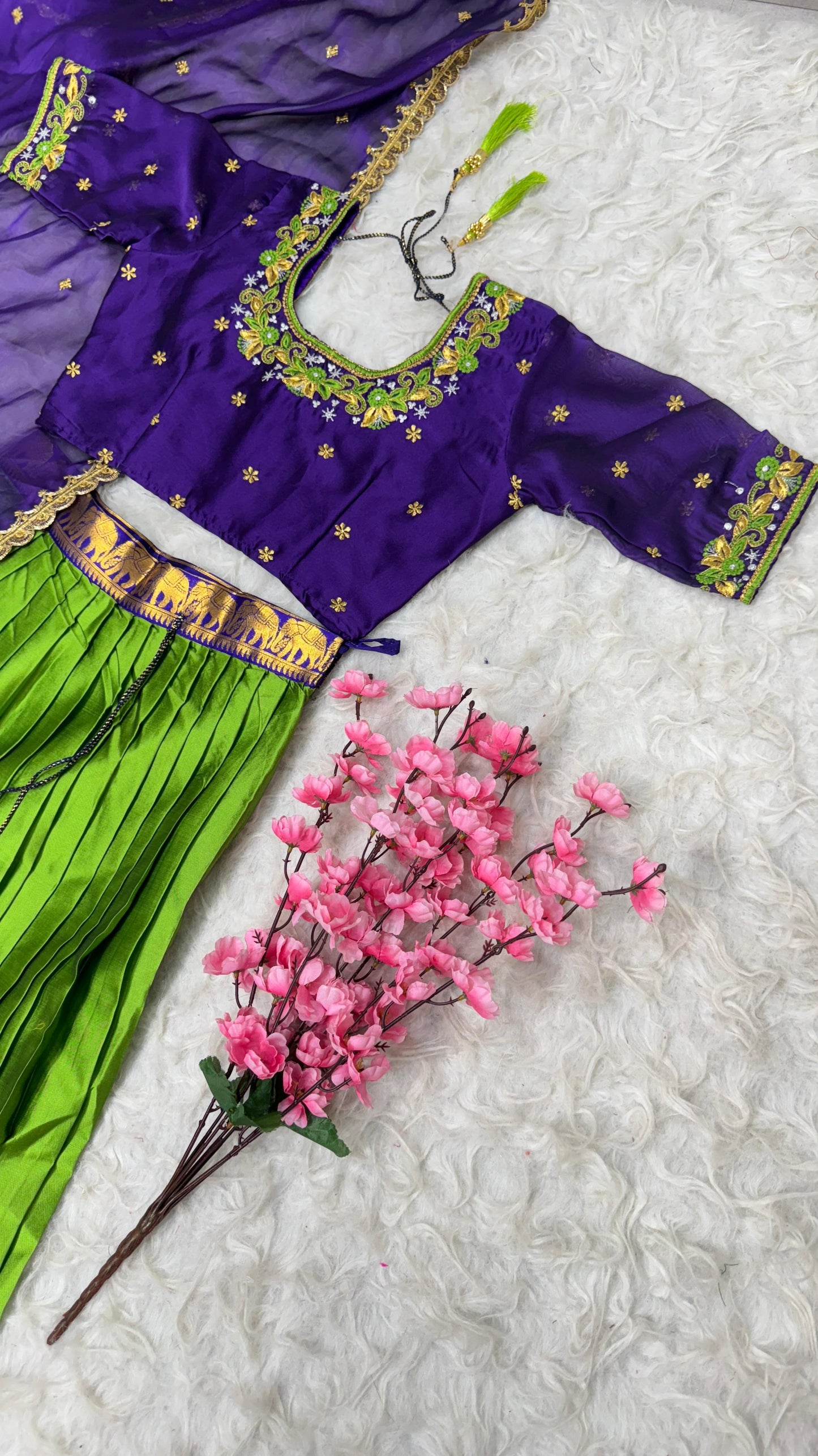Kanchipuram Fully Work Lehenga