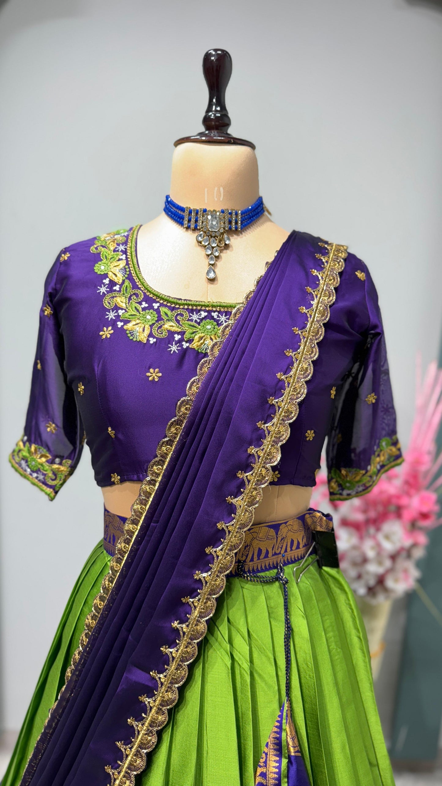 Kanchipuram Fully Work Lehenga