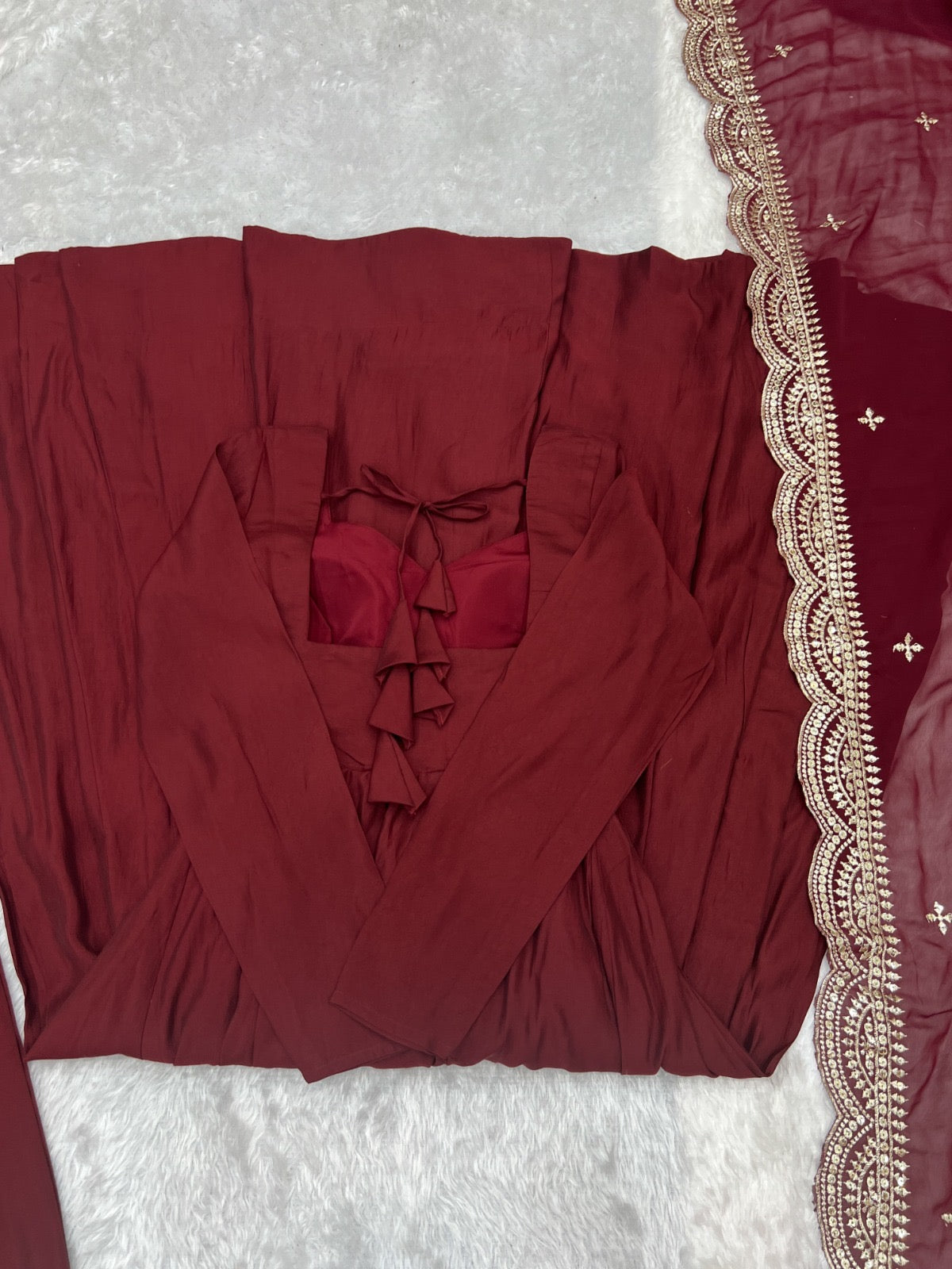 Celebrate Style Anarkali Gowns with cutwork dupatta