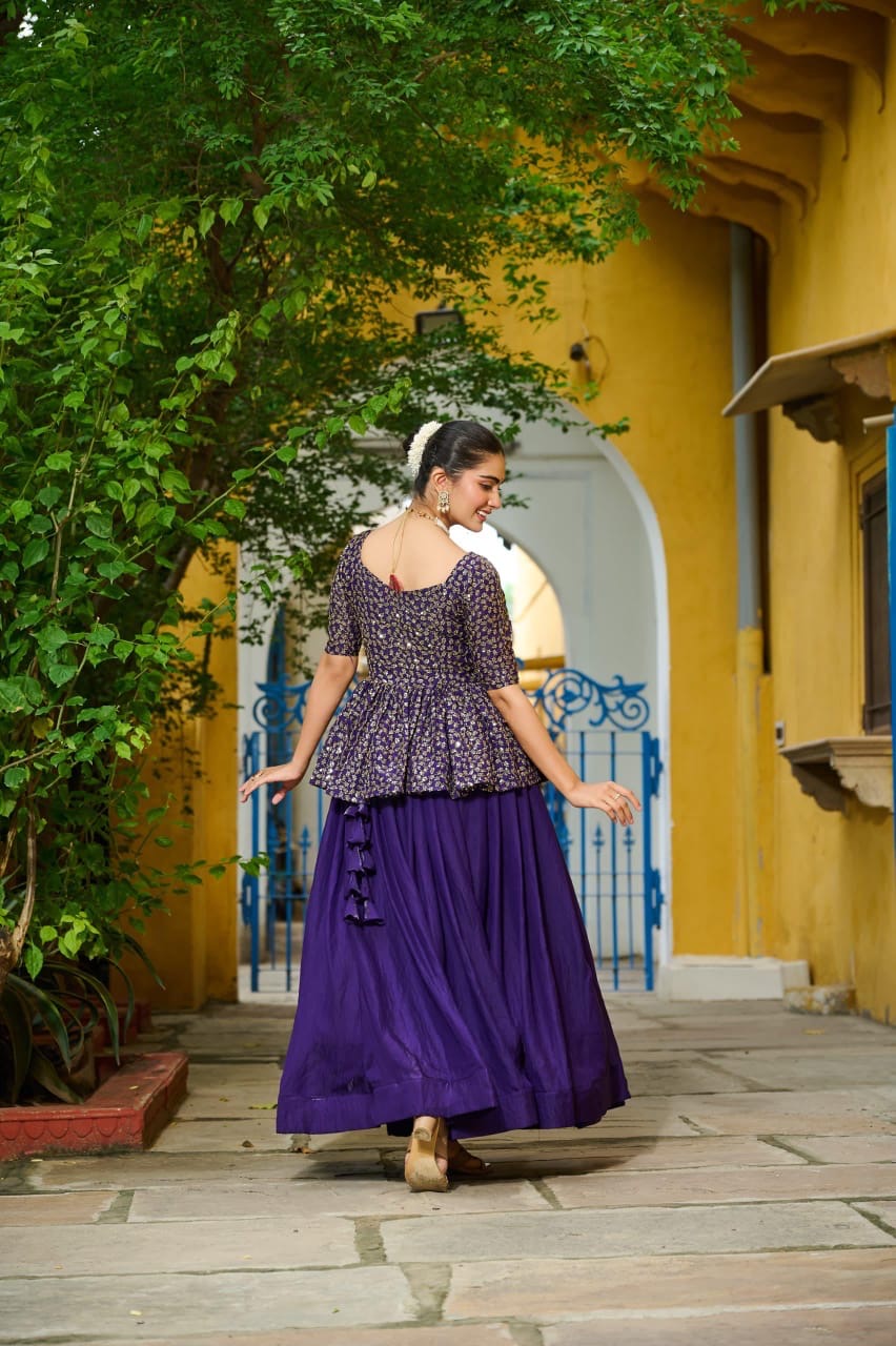 Peplum twril magic lehenga sets for Dancing