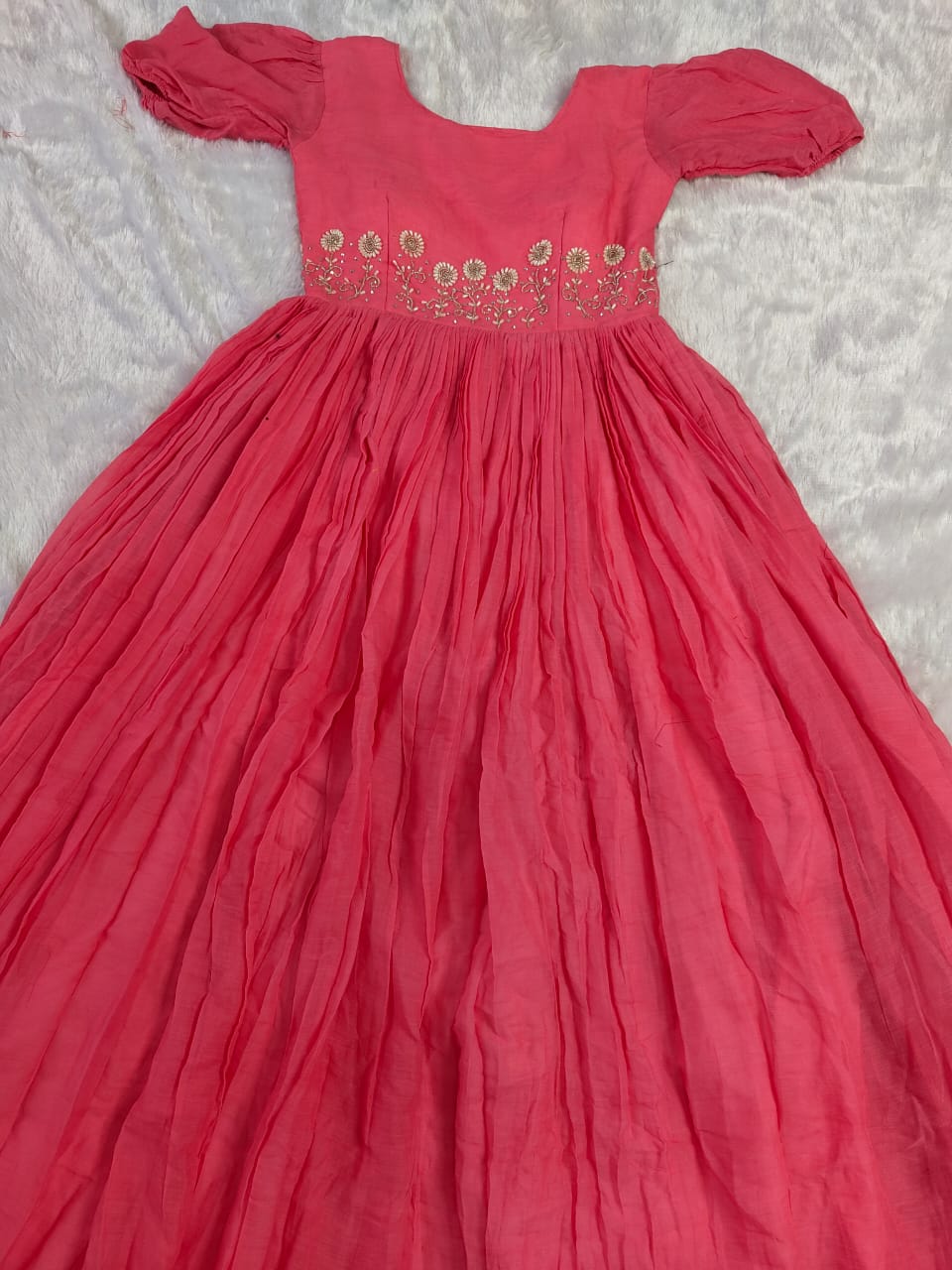 Mul mul cotton embroidery gowns