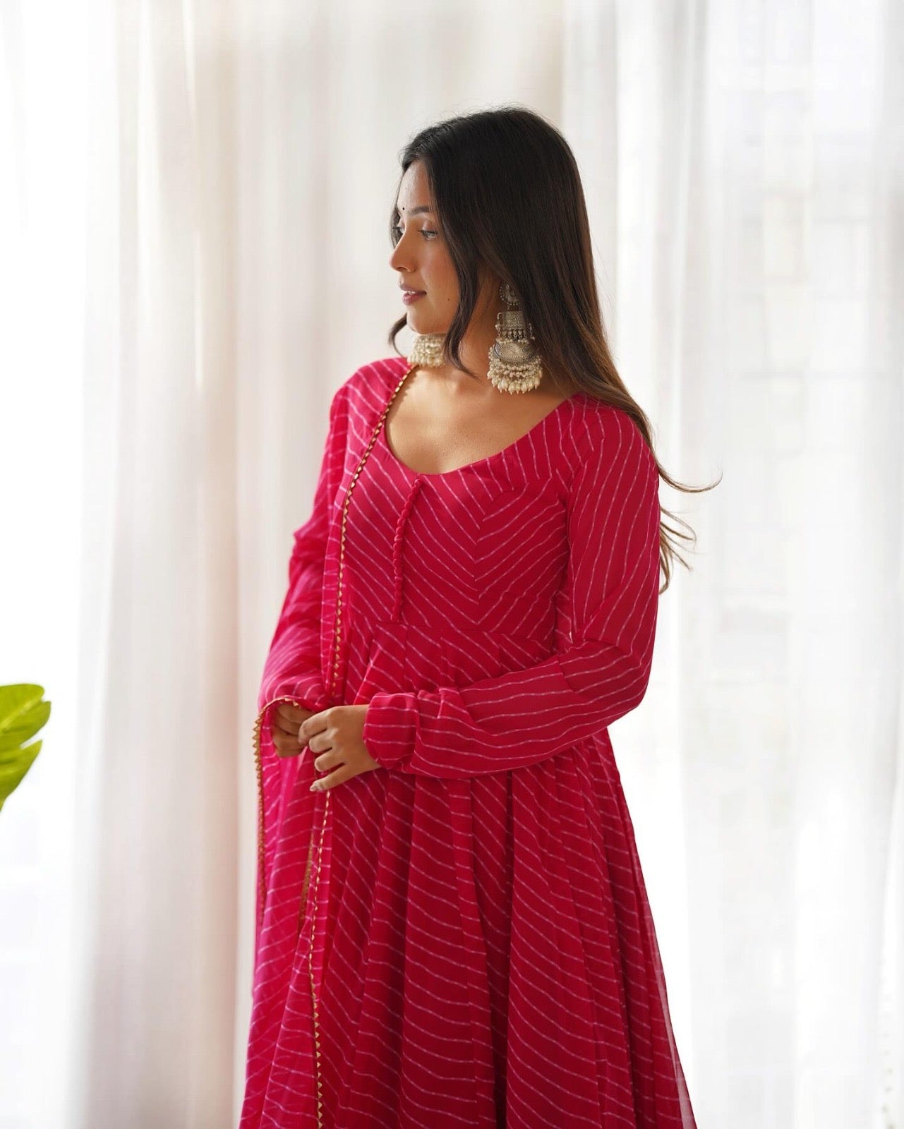 Laheriya Print Gowns fully Stitched