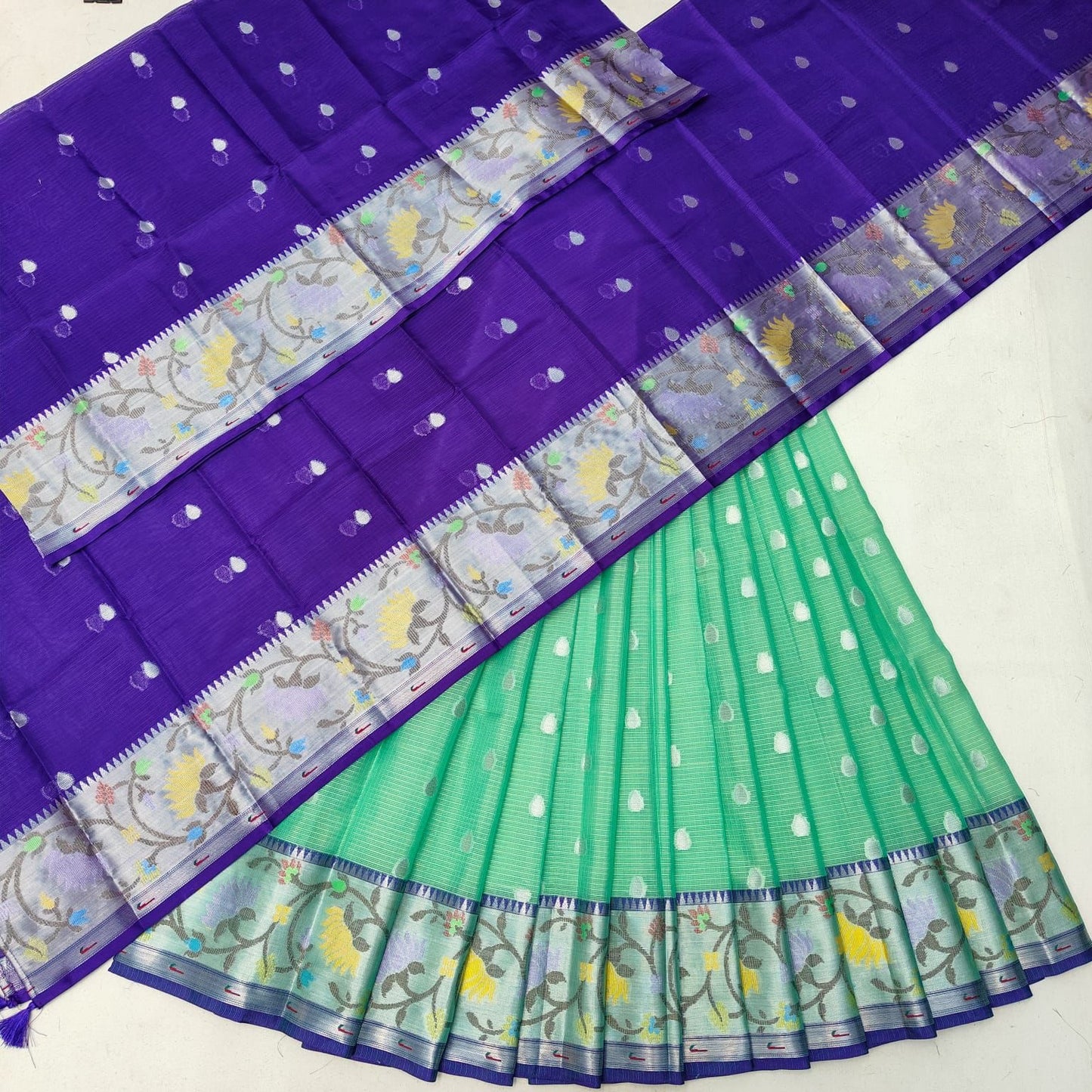 Kota Weaving Half Sarees/ lehenga