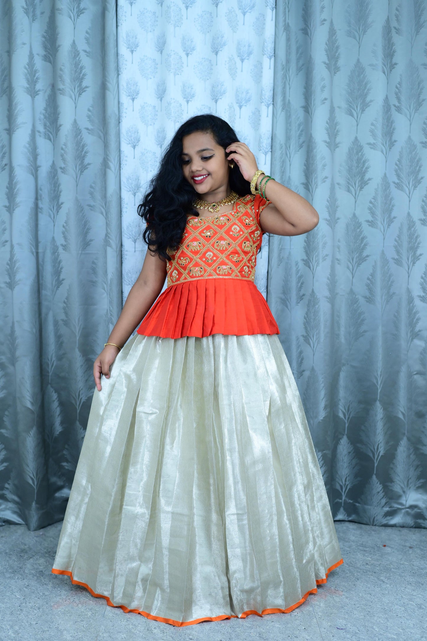 Poosa & Bead Maggam Work, Kids Sets