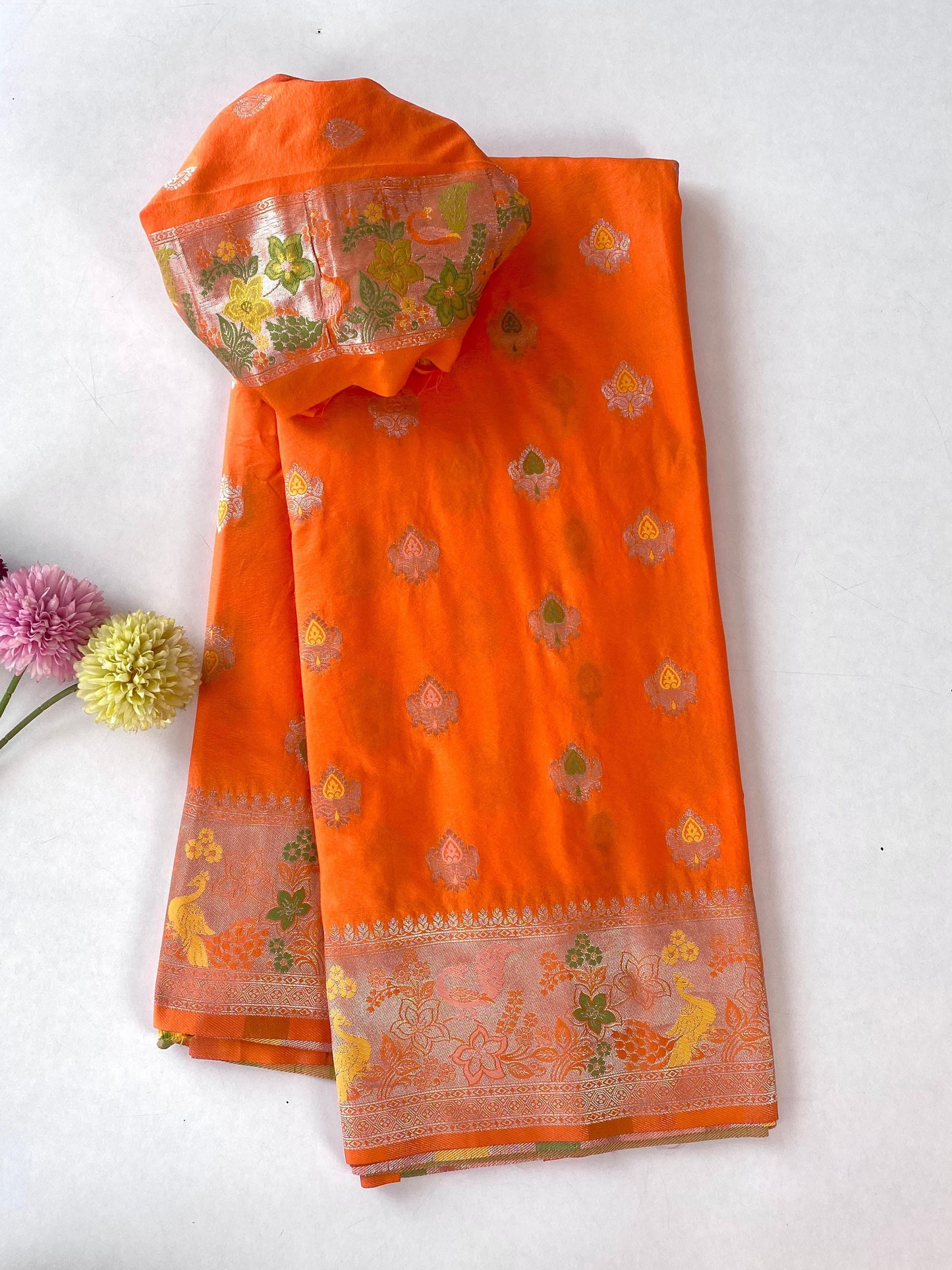 Crape Dola silk with Paithani zari luxe saree